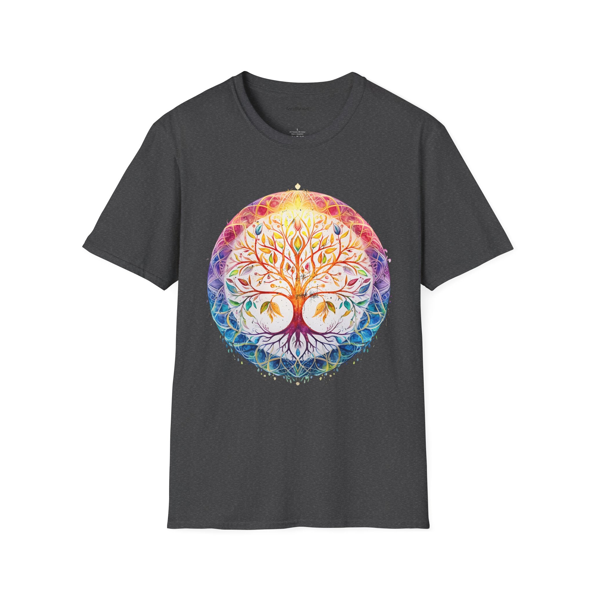 Mandala Tree - Unisex Softstyle T-Shirt 100% Cotton Graphic