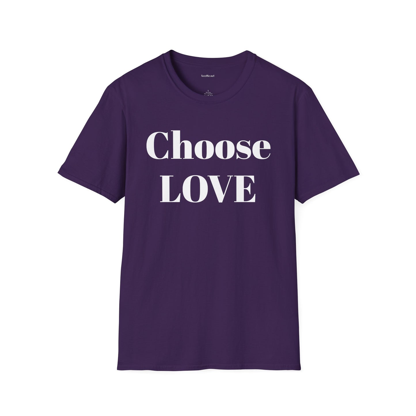 Choose Love - Unisex Softstyle T-Shirt 100% Cotton Graphic