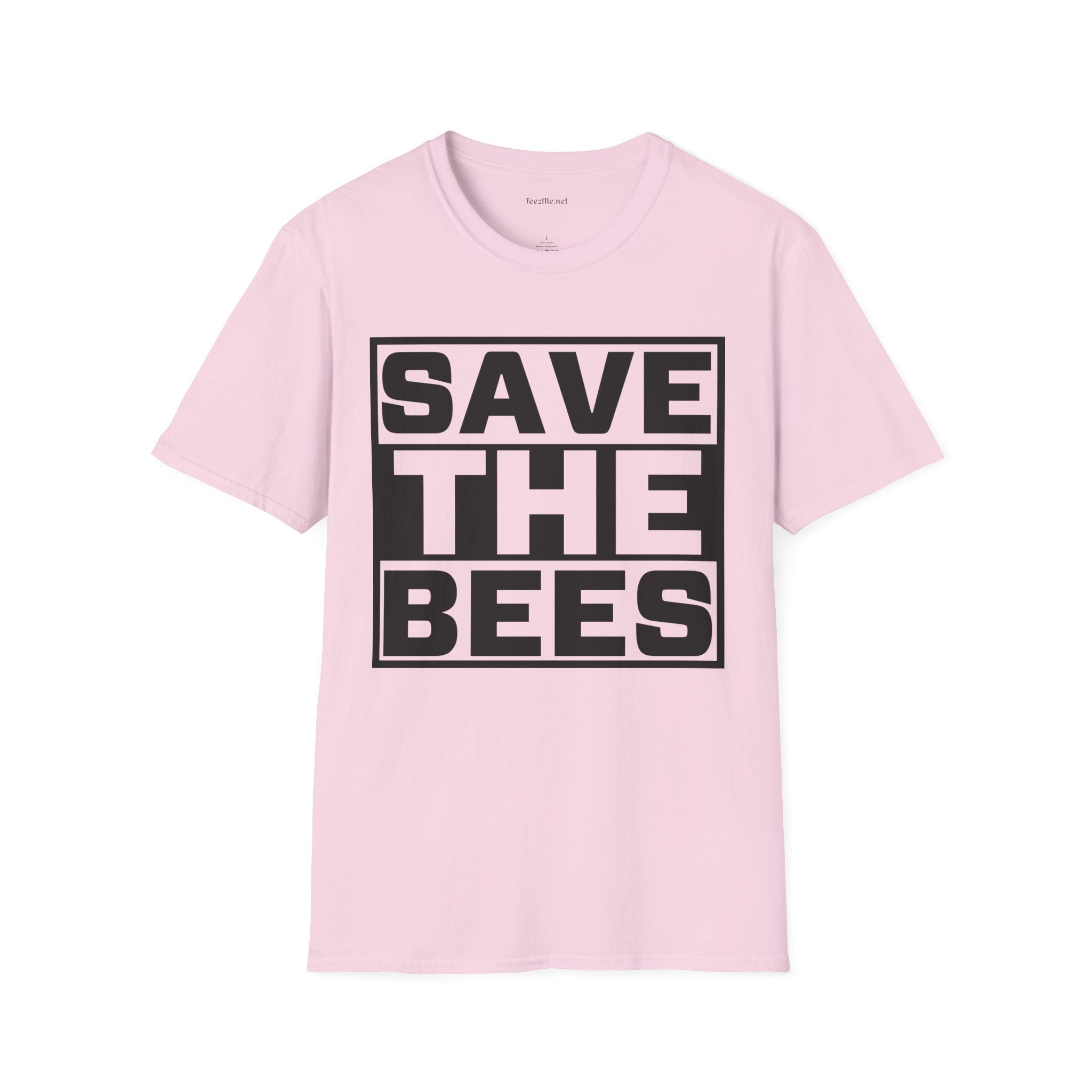 Save The Bees 02 Unisex Soft Style T-Shirt 100% Cotton Graphic
