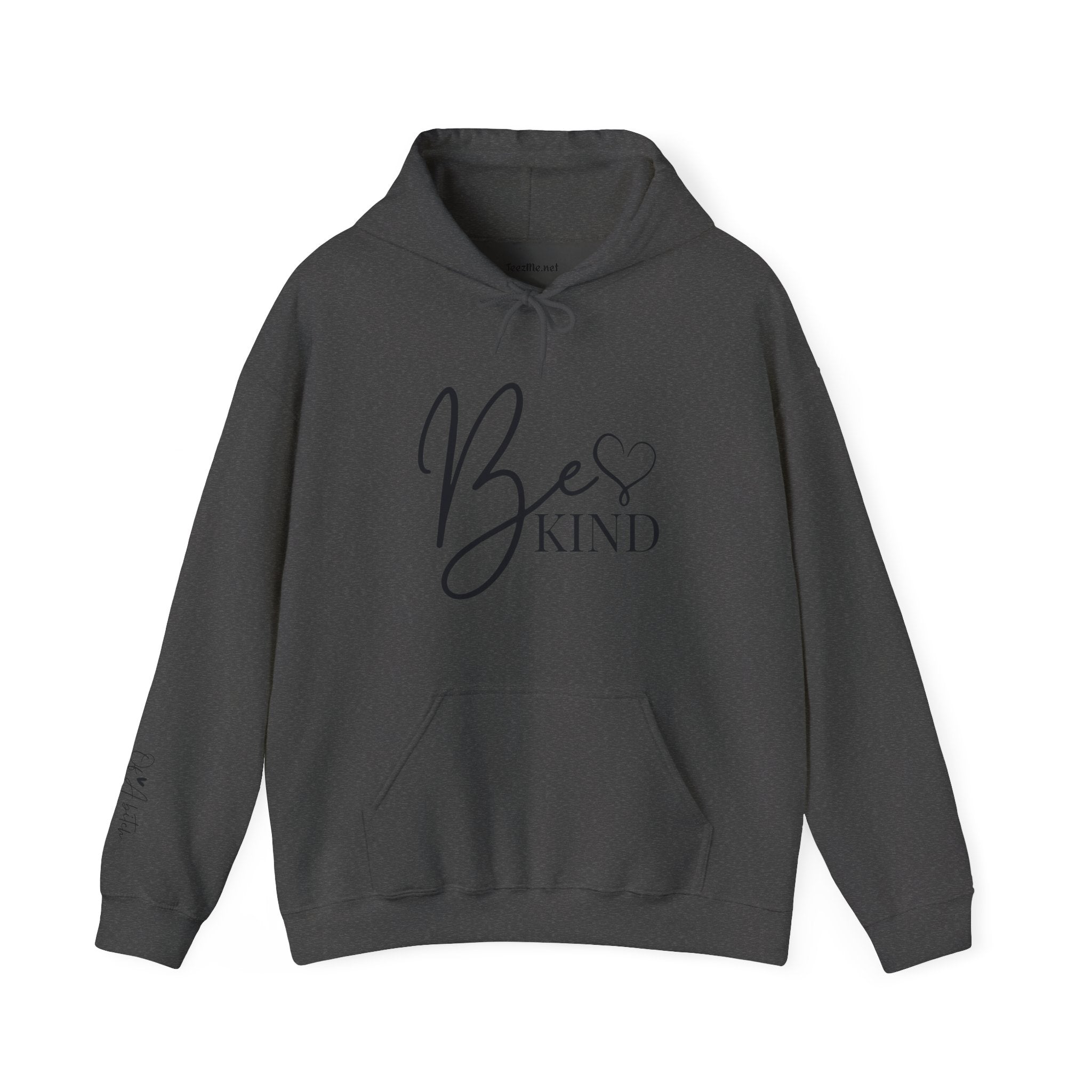 Be Kind Hoodie (of a b*) - Inspirational Script Pullover with Heart