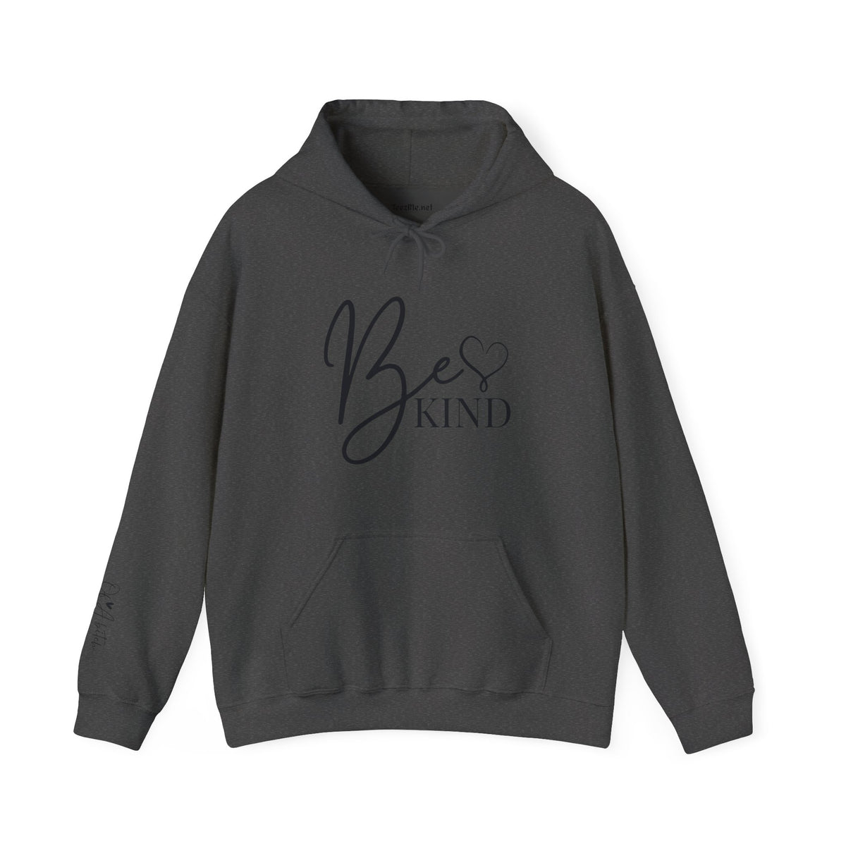 Be Kind Hoodie (of a b*) - Inspirational Script Pullover with Heart