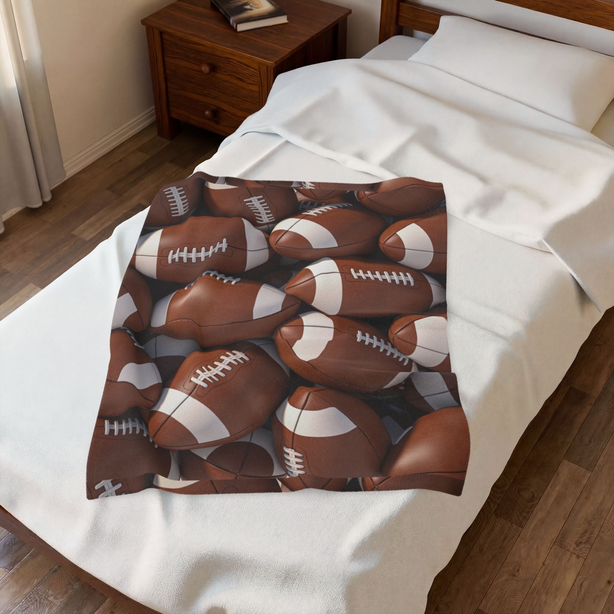 Football - Velveteen Plush Blanket