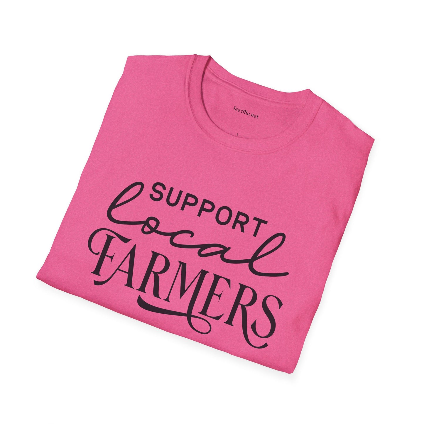 Support Local Farmers Unisex Softstyle T-Shirt 100% Cotton