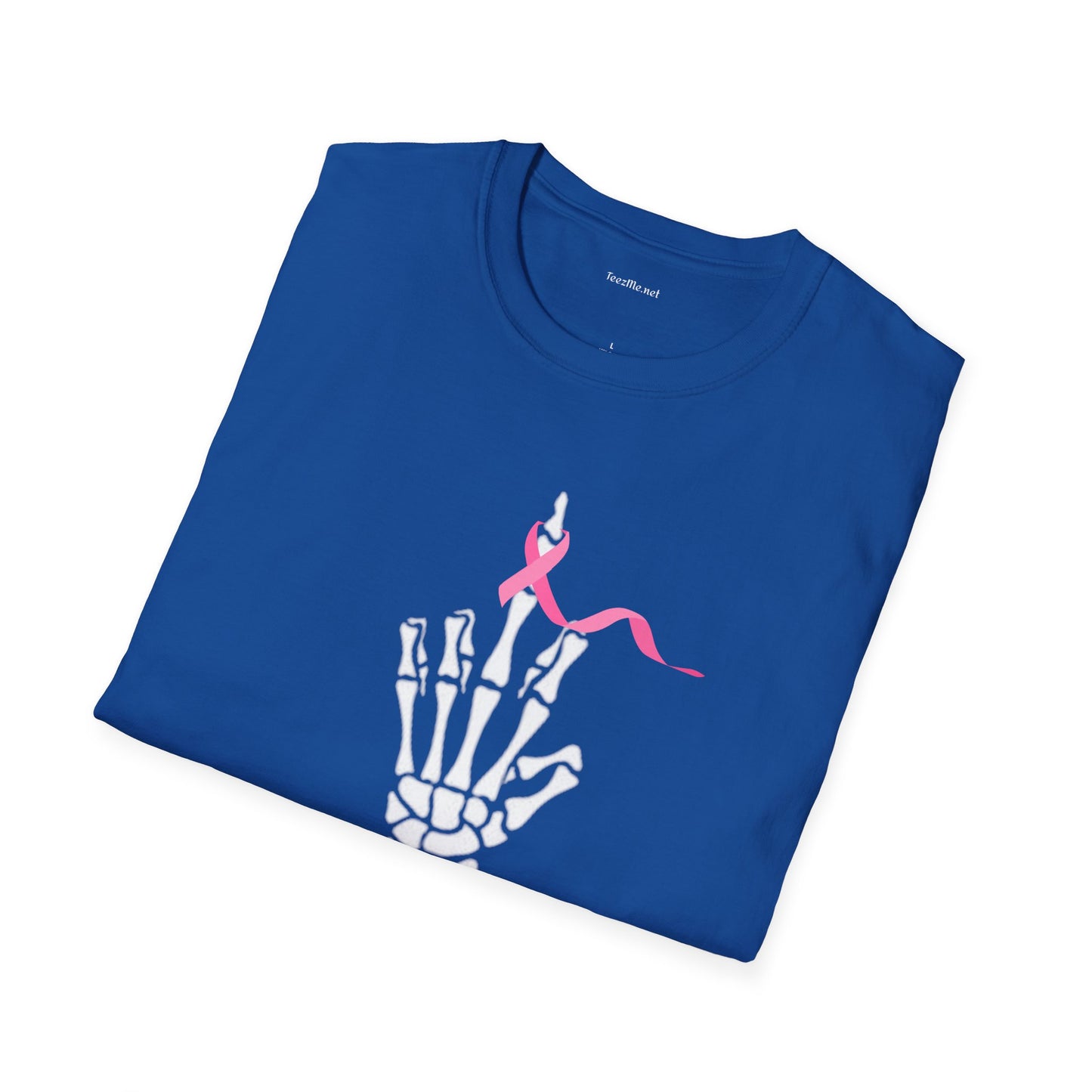 Give Cancer the bird - Unisex Softstyle T-Shirt 100% Cotton Graphic