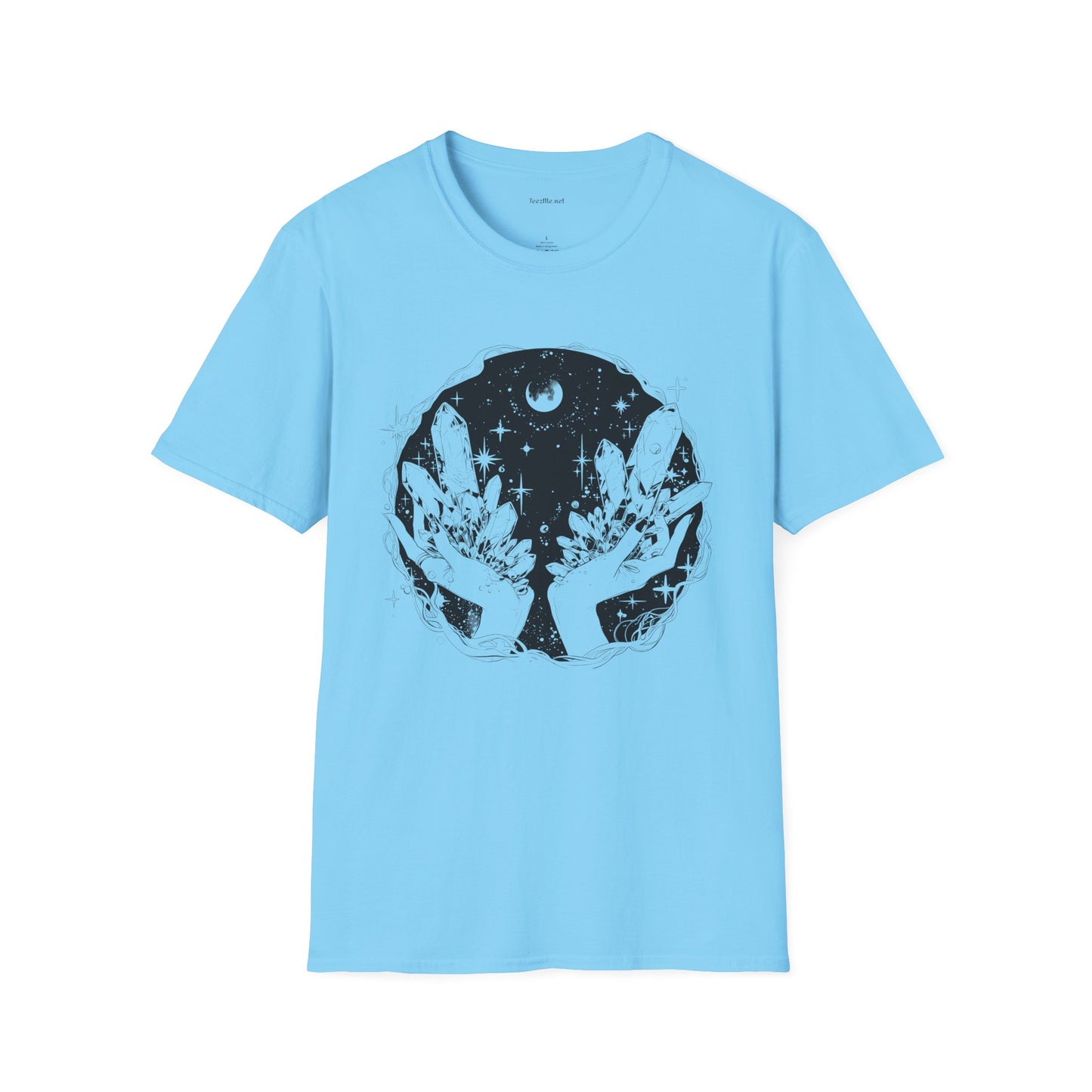Crystal Moon Magic  - Unisex Softstyle T-Shirt 100% Cotton Graphic