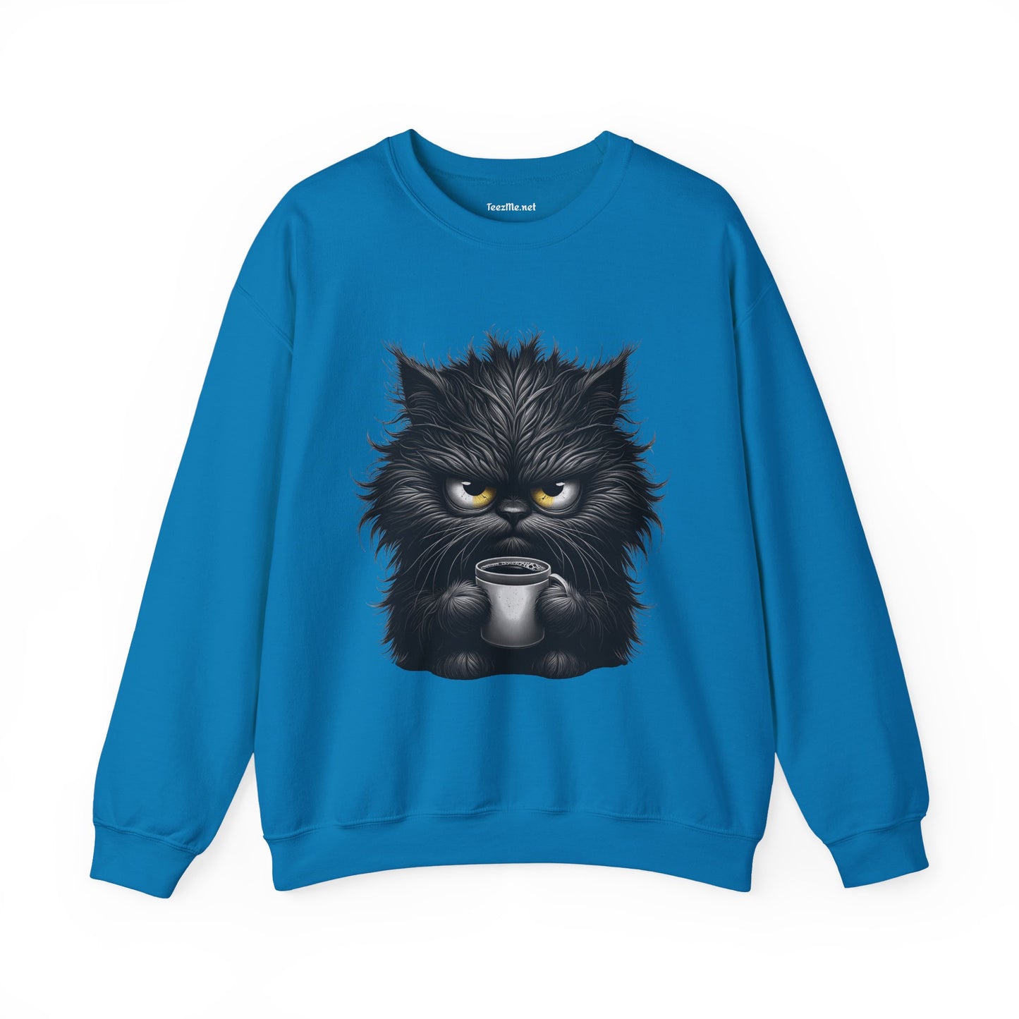Adorable Grumpy Cat Unisex Heavy Blend™ Crewneck Sweatshirt Graphic