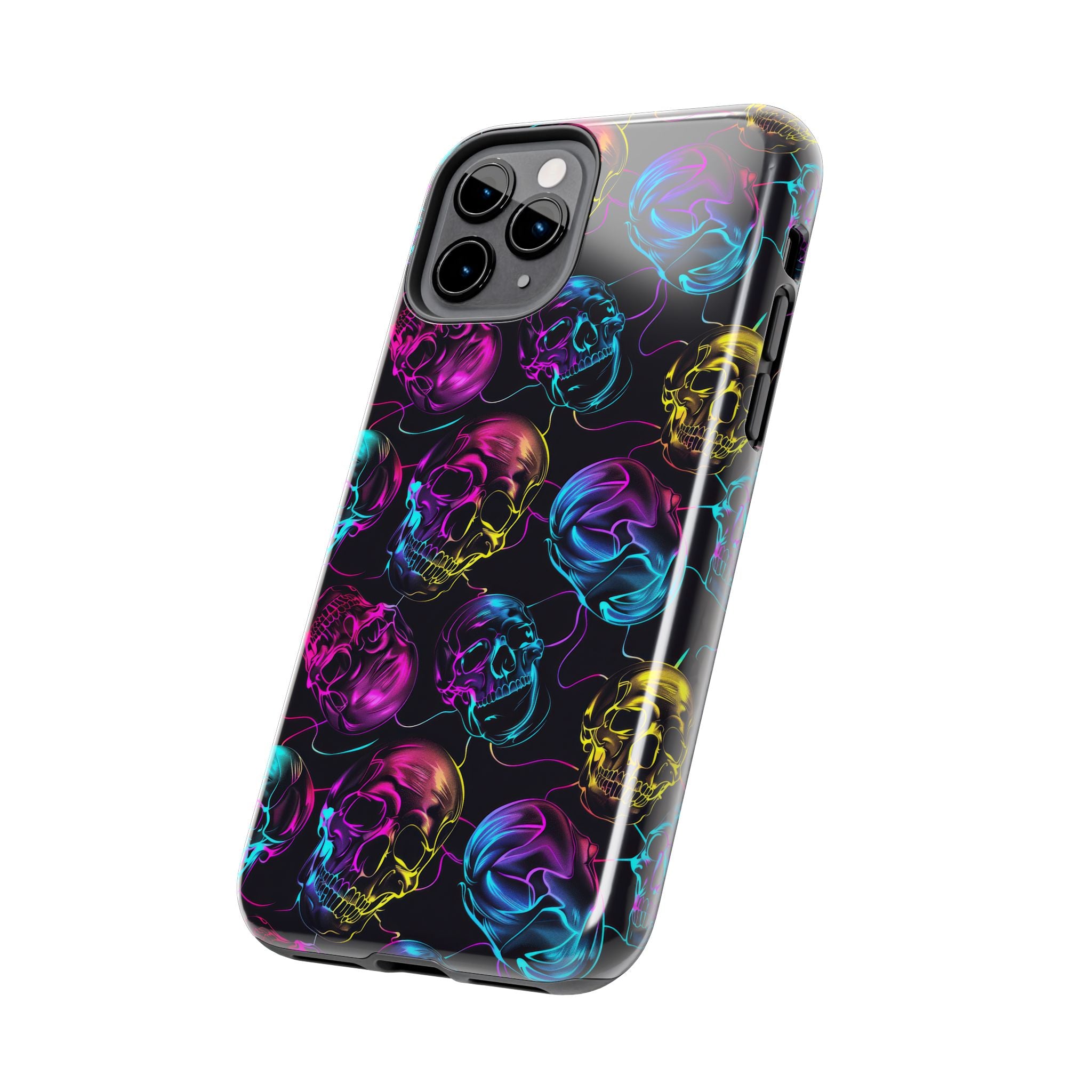 Neon Skull Cell Phone Case Tough Phone Cases