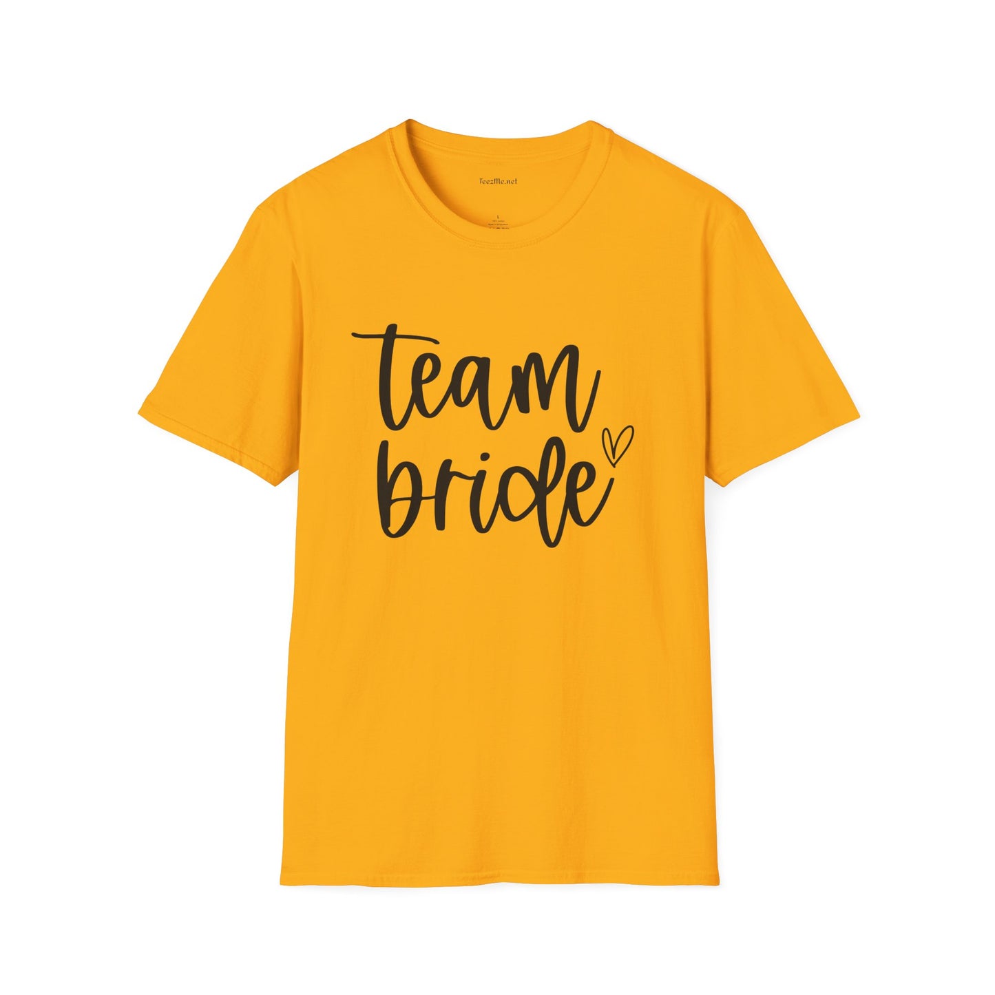 Team Bride Unisex Softstyle T-Shirt 100% Cotton Graphic Bridal Party