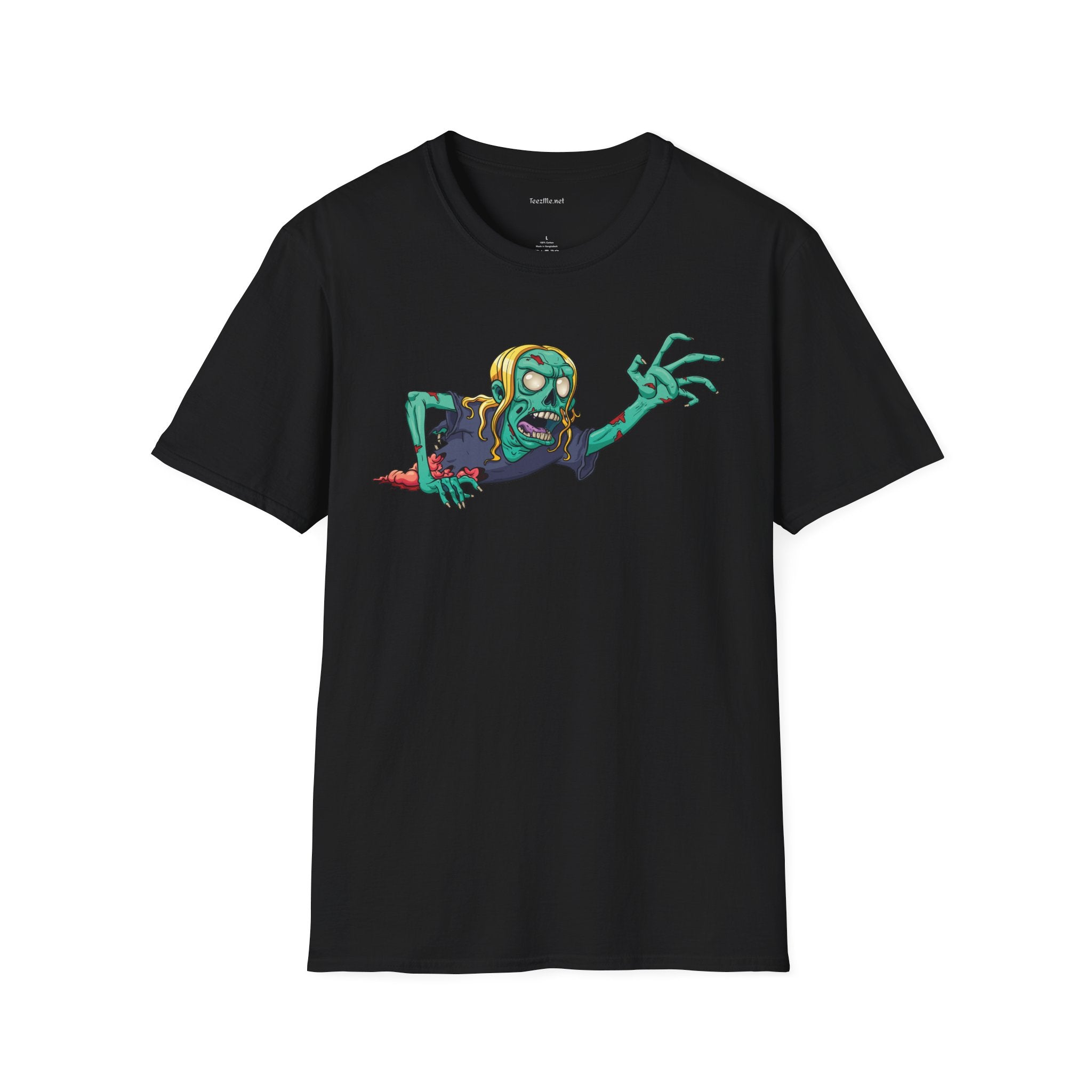 Zombie Grab - Unisex Softstyle T-Shirt 100% Cotton Graphic