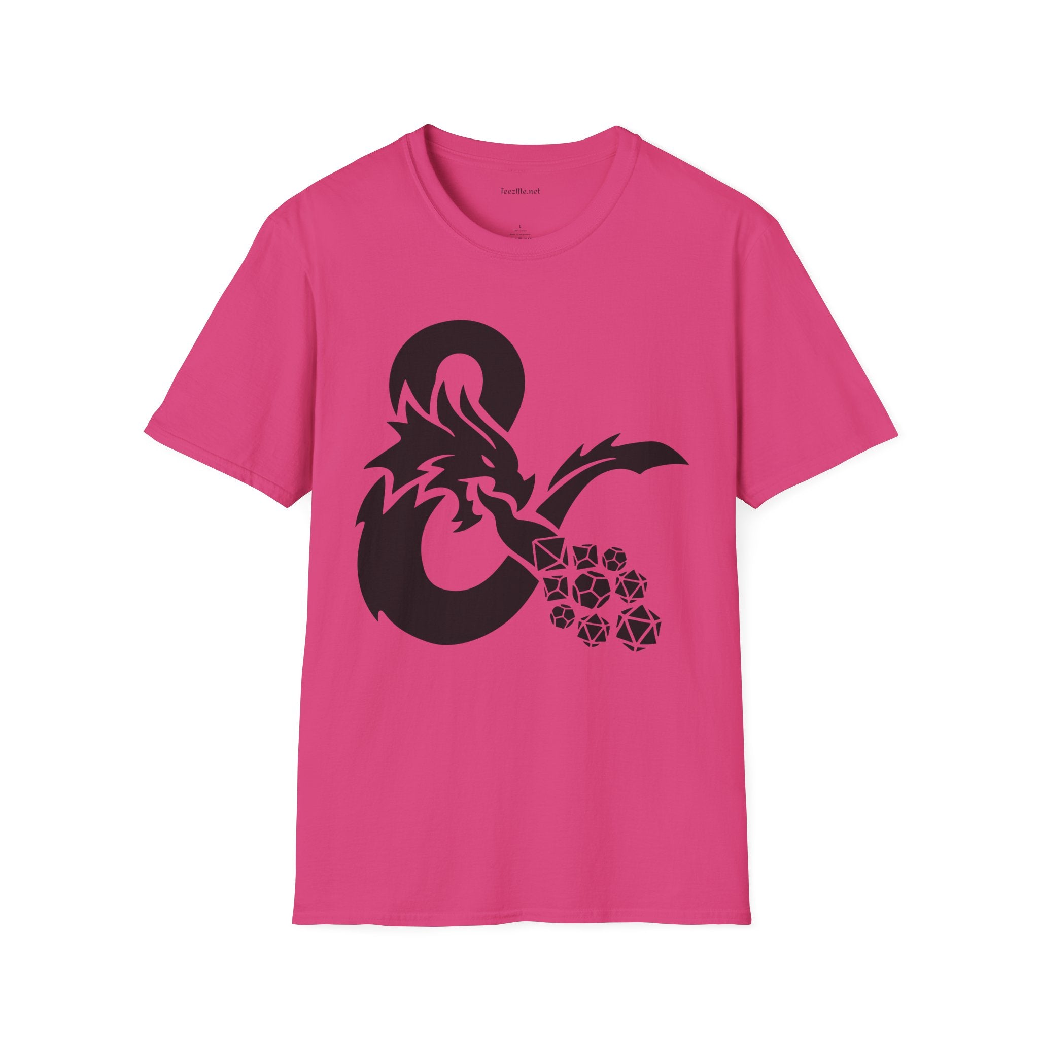 Dragon Fire Dice Unisex Softstyle T-Shirt 100% Cotton Graphic