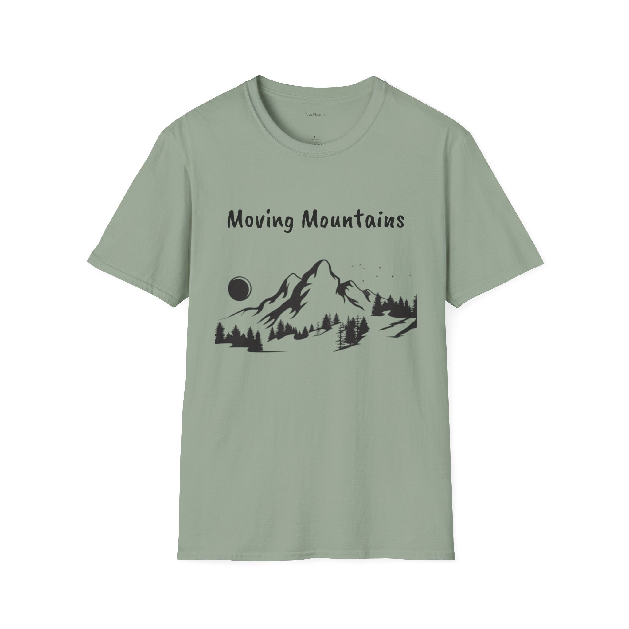 Moving Mountains - Unisex Softstyle T-Shirt 100% Cotton Graphic