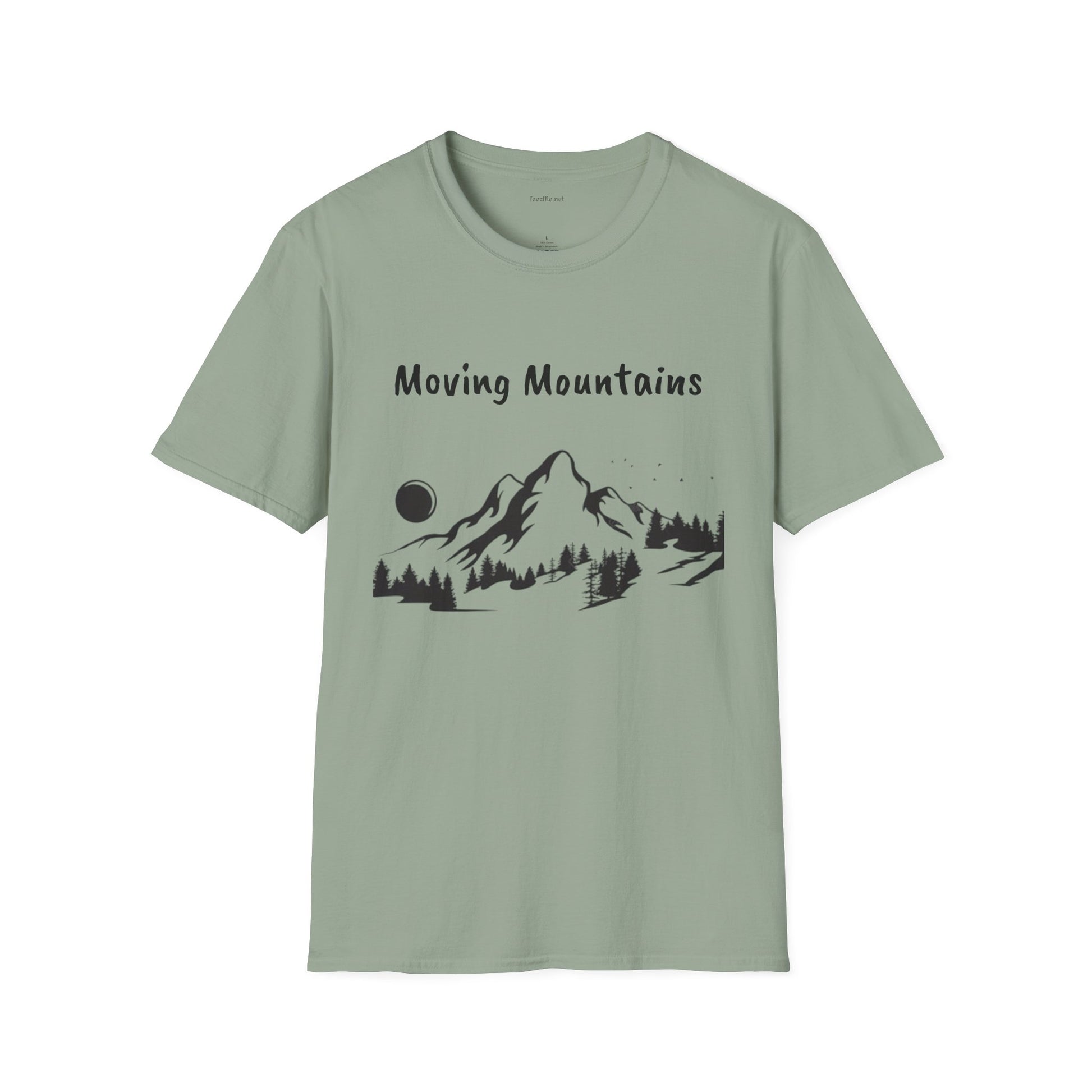 Moving Mountains - Unisex Softstyle T-Shirt 100% Cotton Graphic