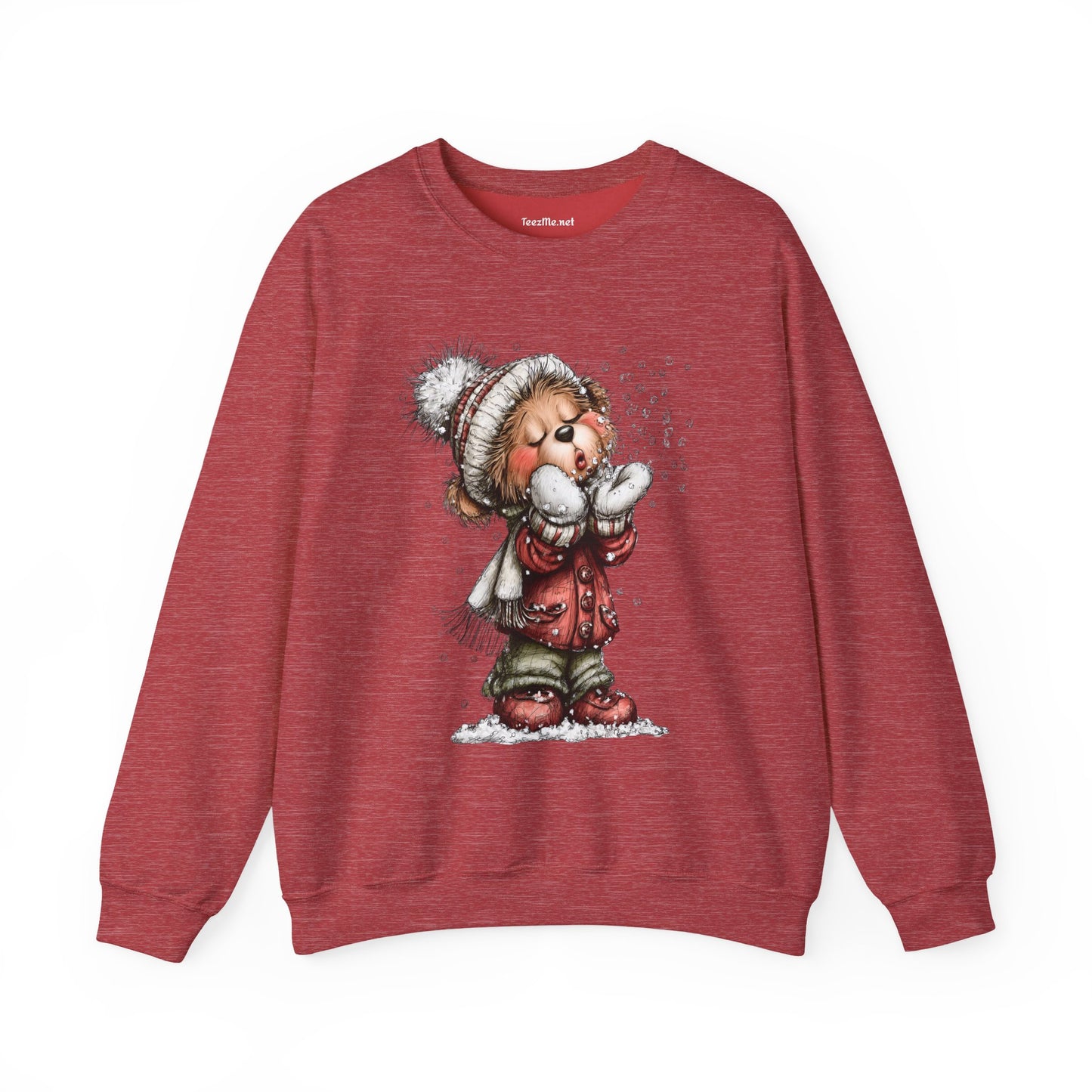 Whimsical Christmas Bear 02 Unisex Heavy Blend™ Crewneck Sweatshirt