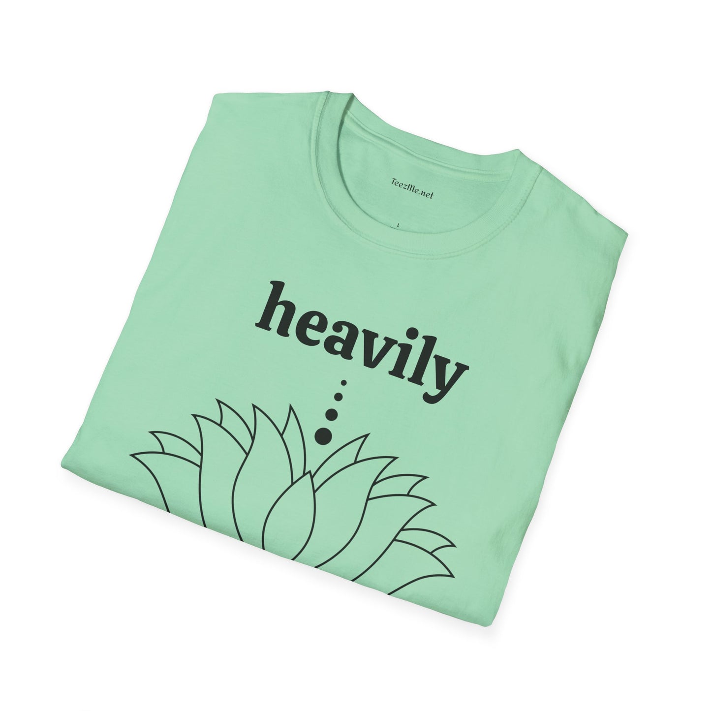 Heavily Meditated - Unisex Softstyle T-Shirt 100% Cotton Graphic