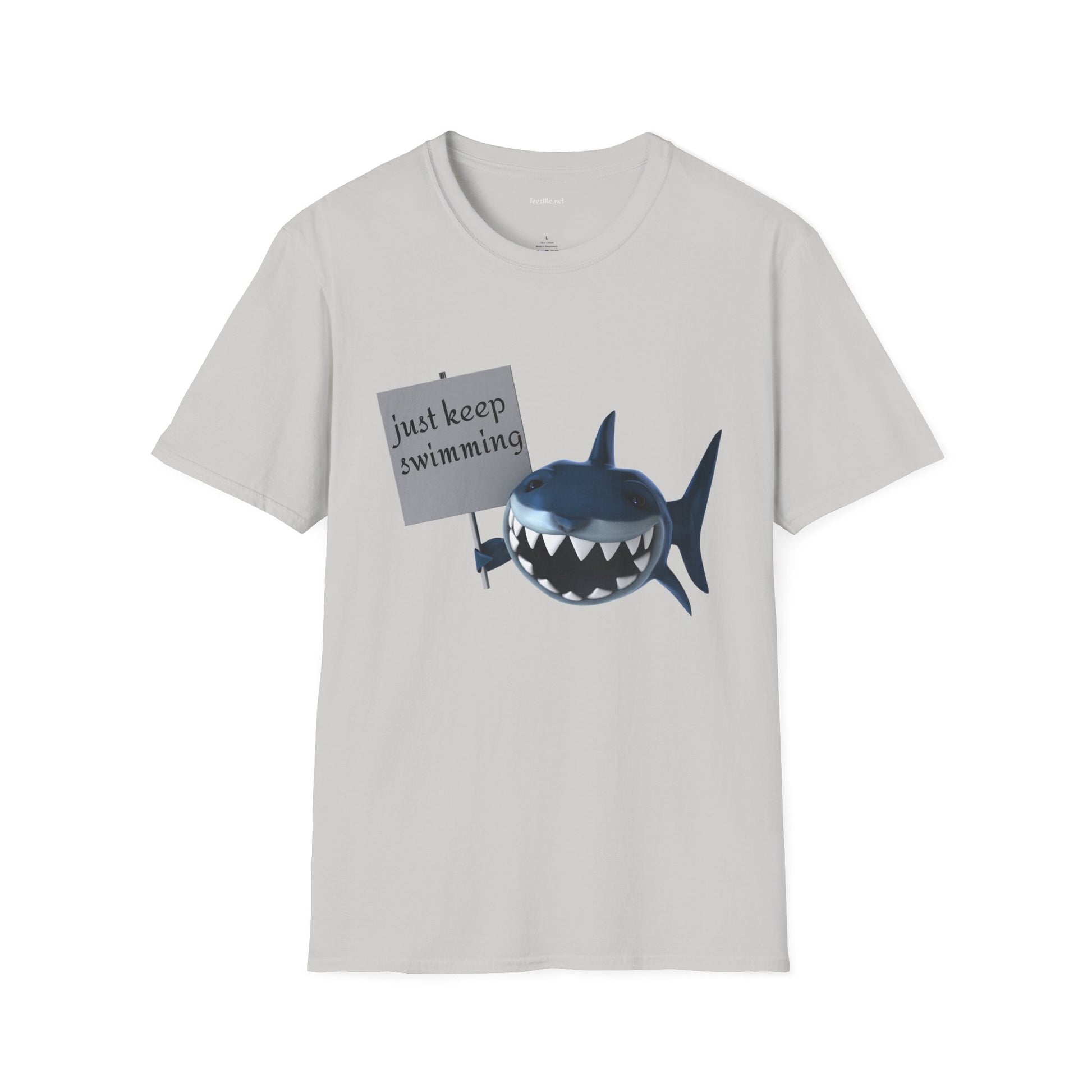 Just keep swimming - Unisex Softstyle T-Shirt 100% Cotton Graphic