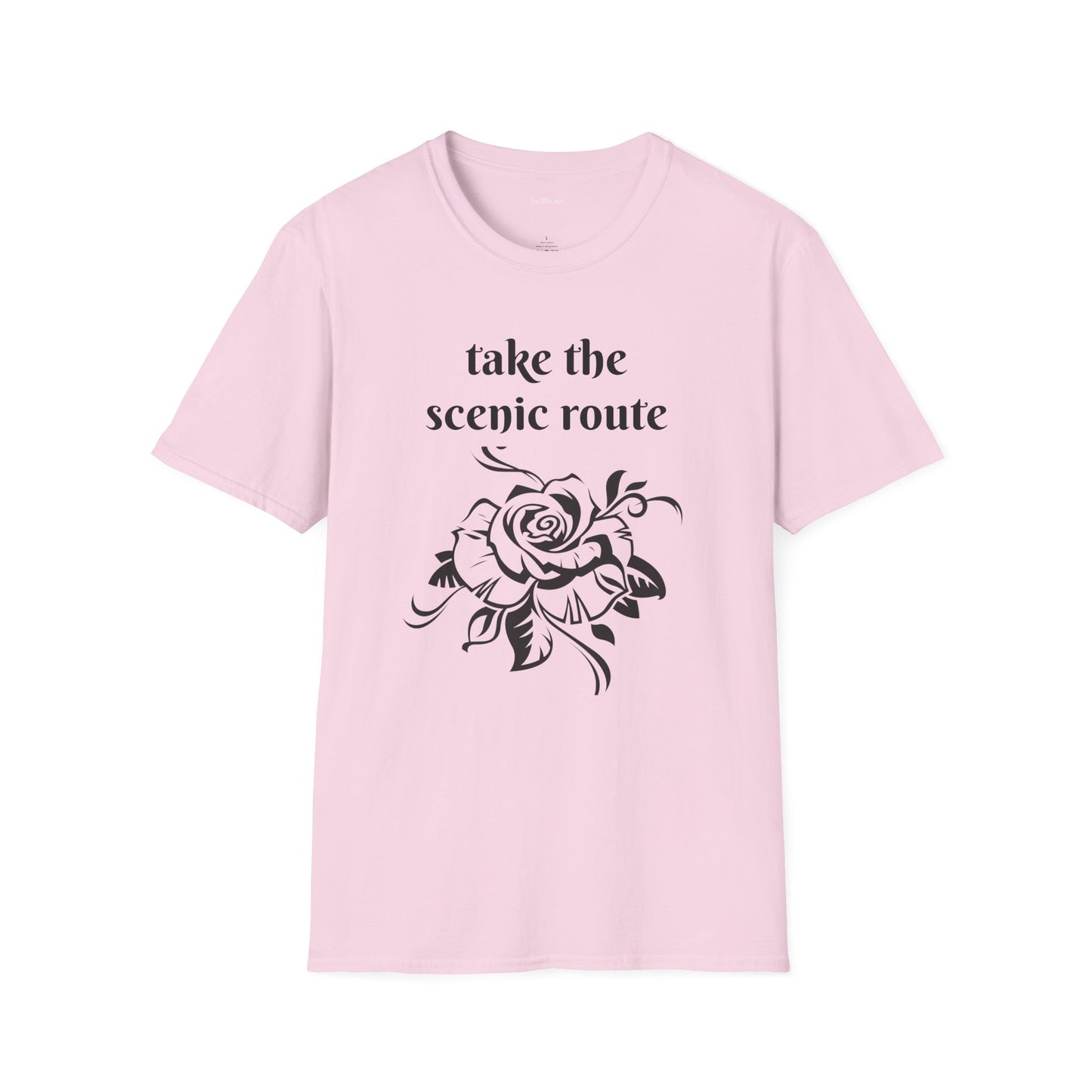 Take the scenic route- Unisex Softstyle T-Shirt 100% Cotton Graphic