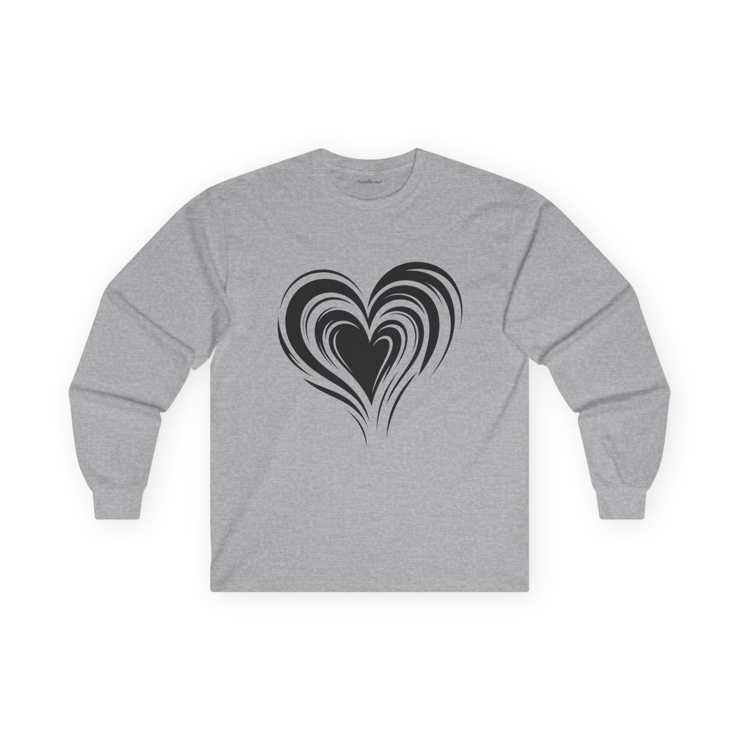 Heart (black01) Unisex Ultra Cotton Long Sleeve Tee