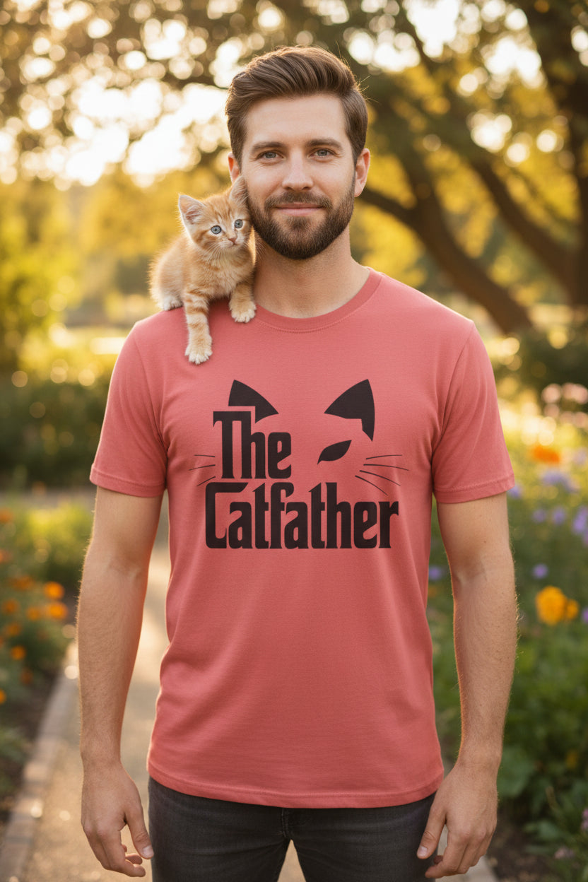 The Catfather 1 Unisex Softstyle T-Shirt 100% Cotton Graphic