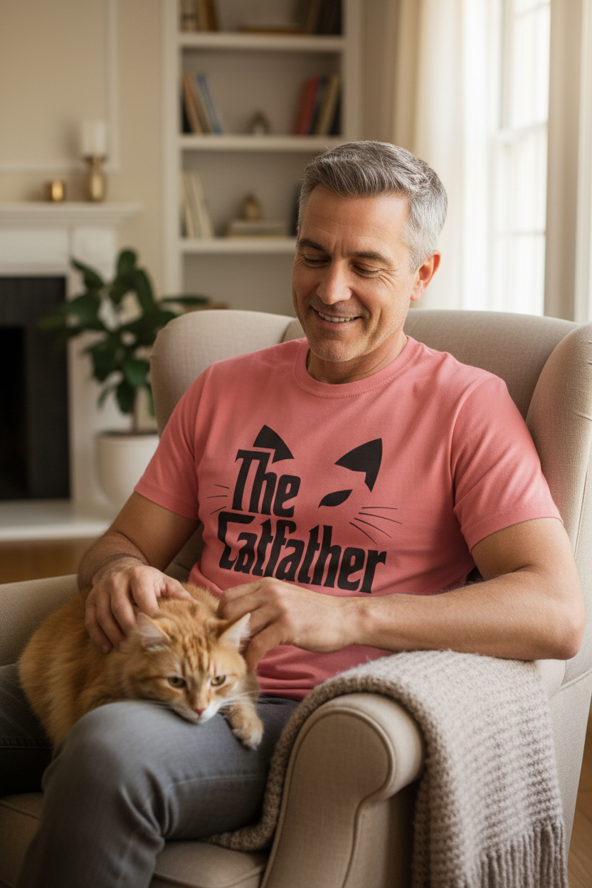 The Catfather 1 Unisex Softstyle T-Shirt 100% Cotton Graphic