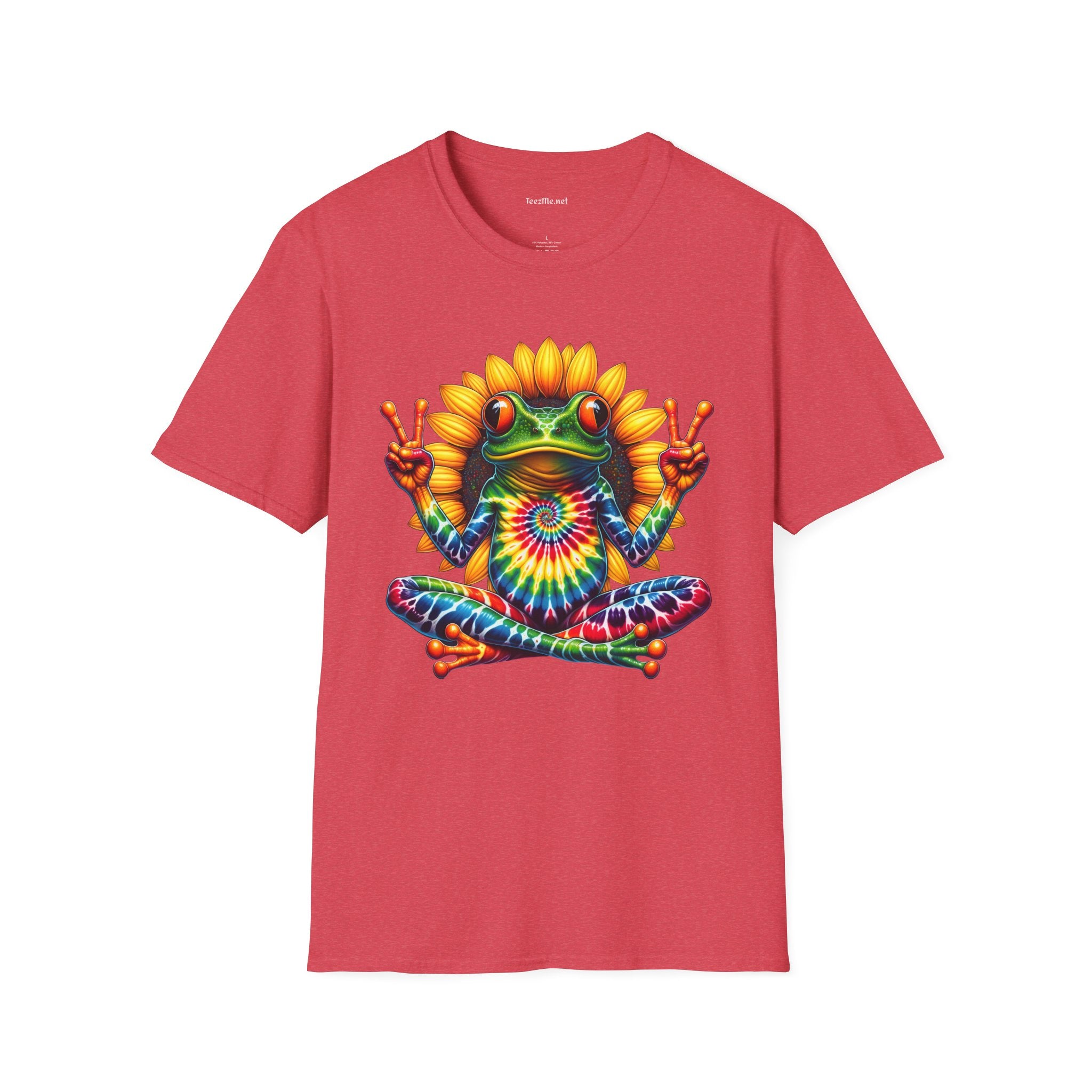Peace Frog Tie-dye Unisex Softstyle T-Shirt 100% Cotton  #tarot