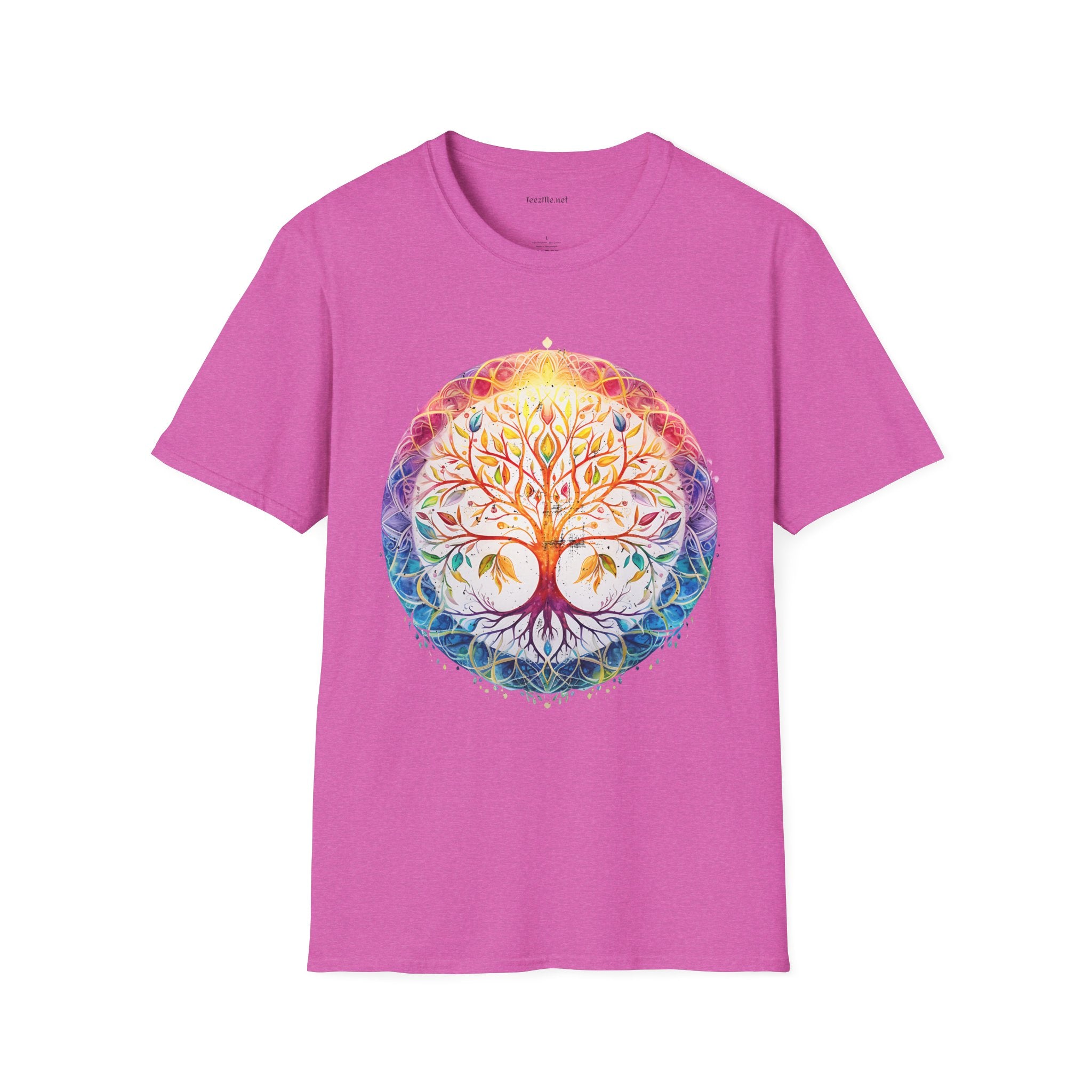 Mandala Tree - Unisex Softstyle T-Shirt 100% Cotton Graphic