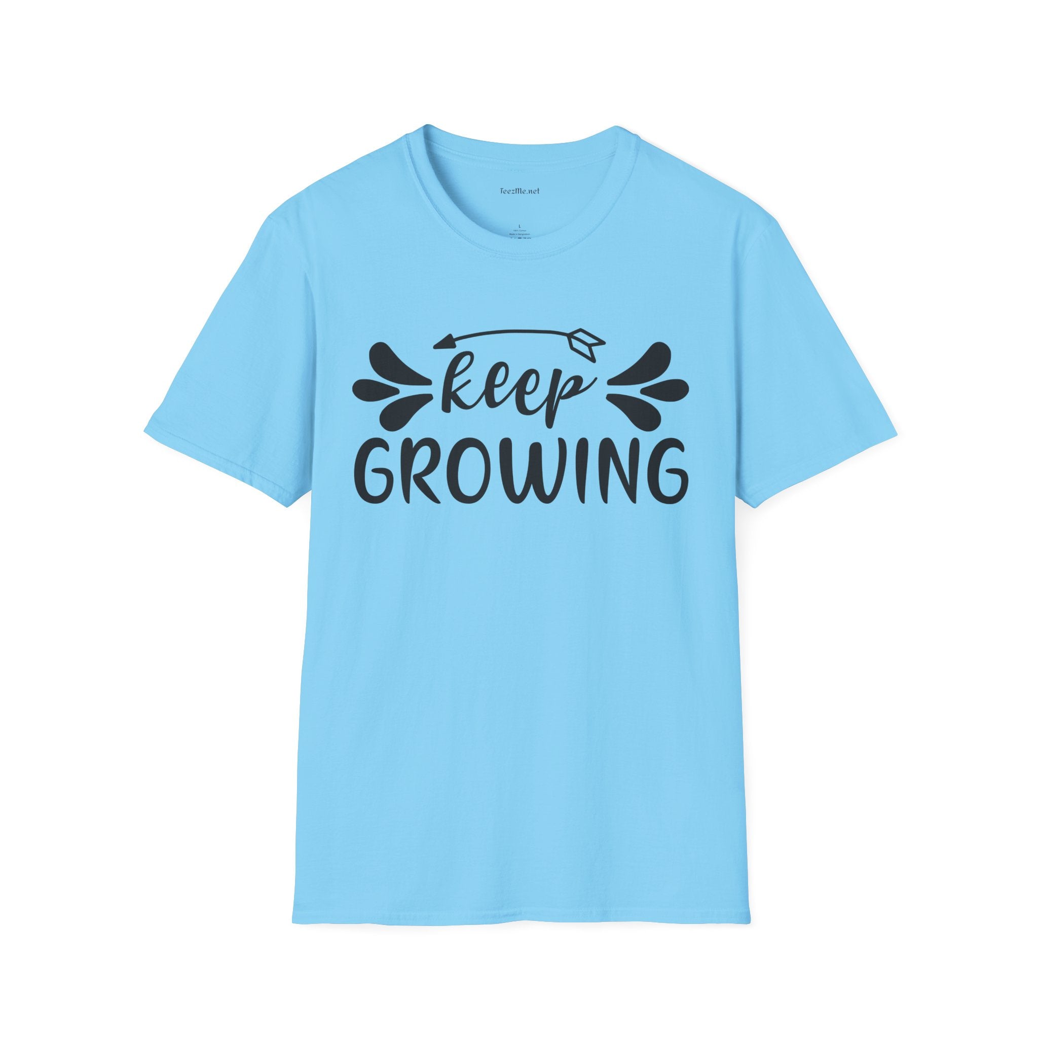 Keep Growing 03 Unisex Soft Style T-Shirt 100% Cotton Graphic