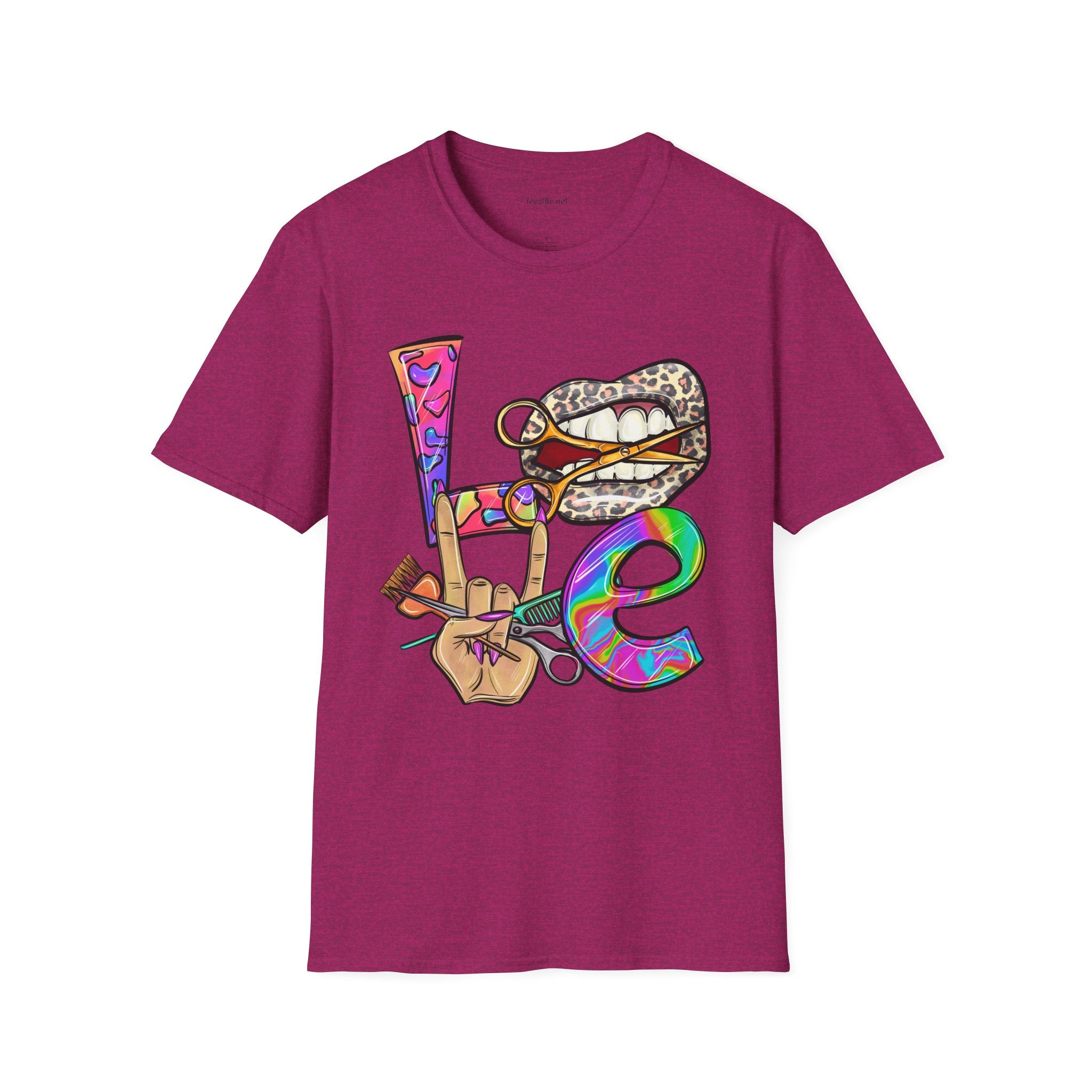 Hairstylist Love Unisex Softstyle T-Shirt 100% Cotton Graphic