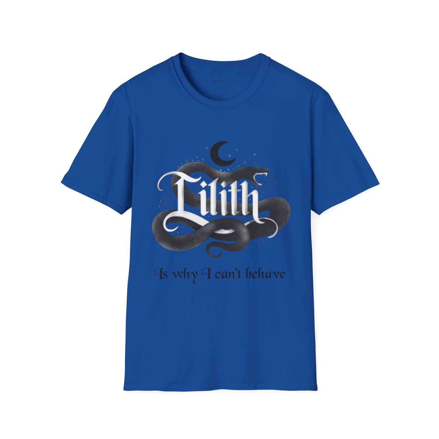 Lilith Is Why I Can't Behave Unisex Softstyle T-Shirt 100% Cotton Graphic