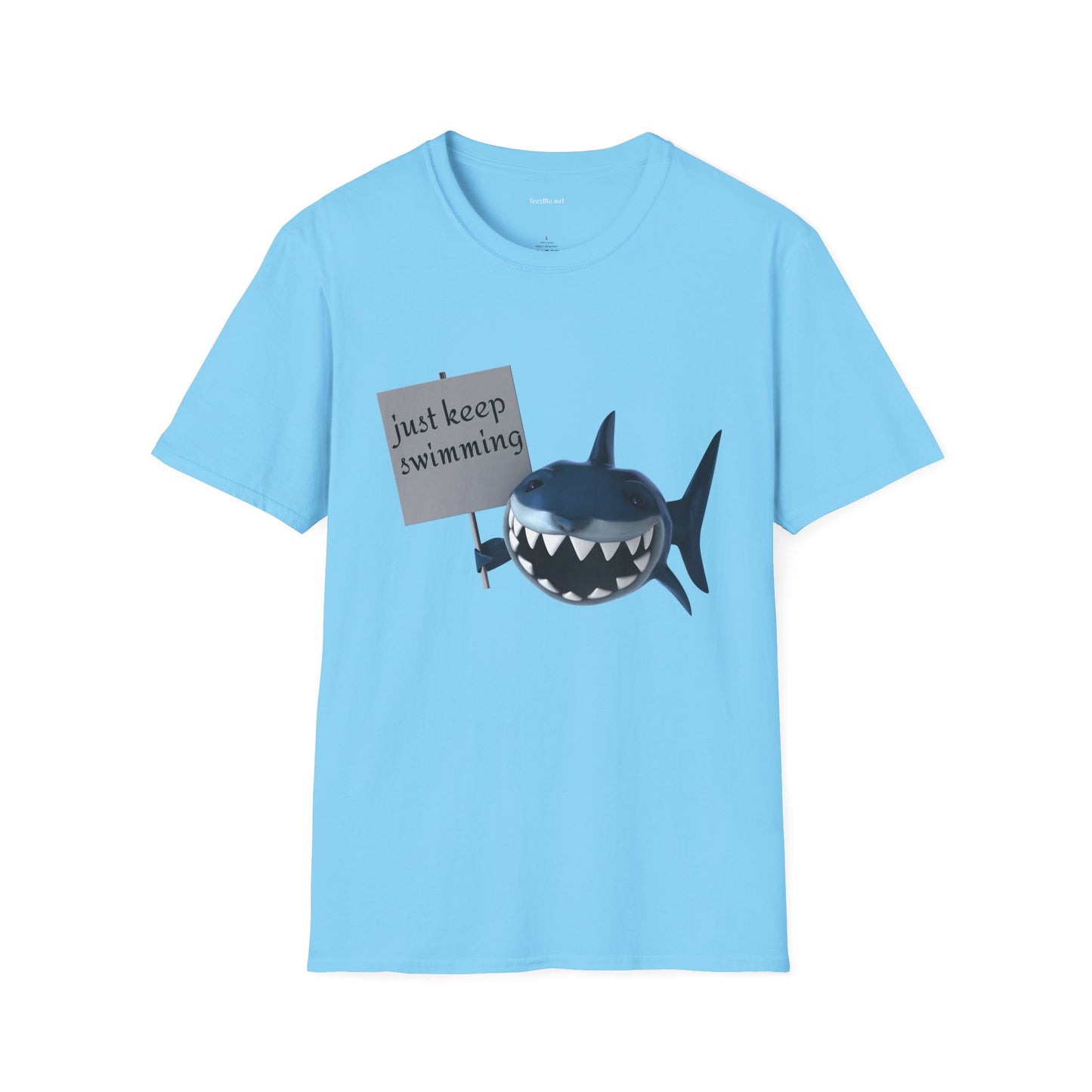 Just keep swimming - Unisex Softstyle T-Shirt 100% Cotton Graphic