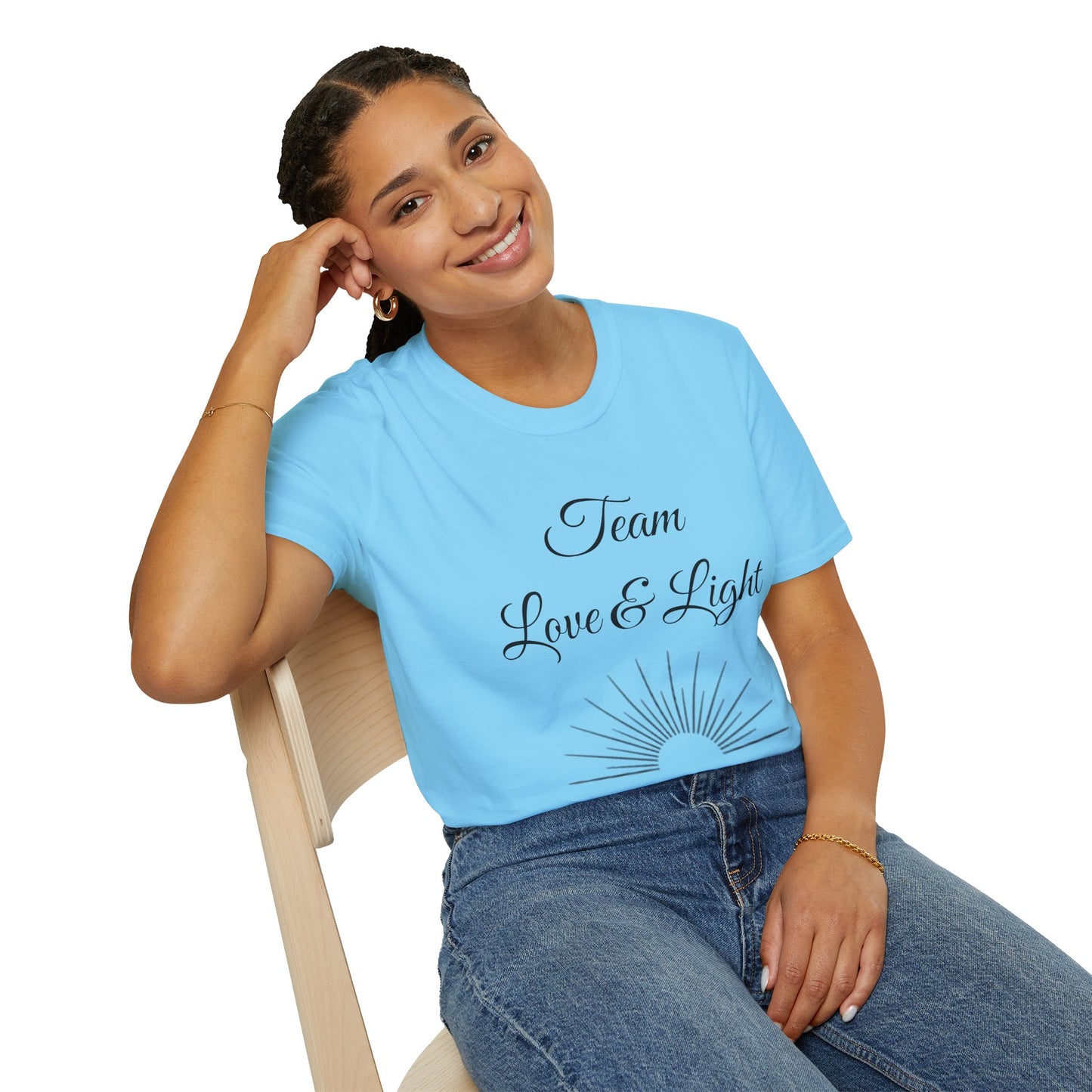 Team Love & Light - Unisex Softstyle T-Shirt 100% Cotton Graphic