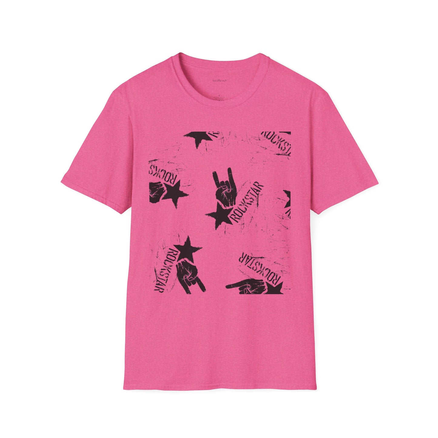 ROCK STAR illustation - Unisex Softstyle T-Shirt 100% Cotton Graphic