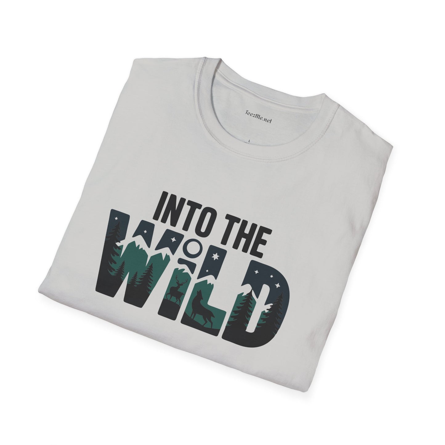 Into the WILD Unisex Softstyle T-Shirt 100% Cotton Graphic