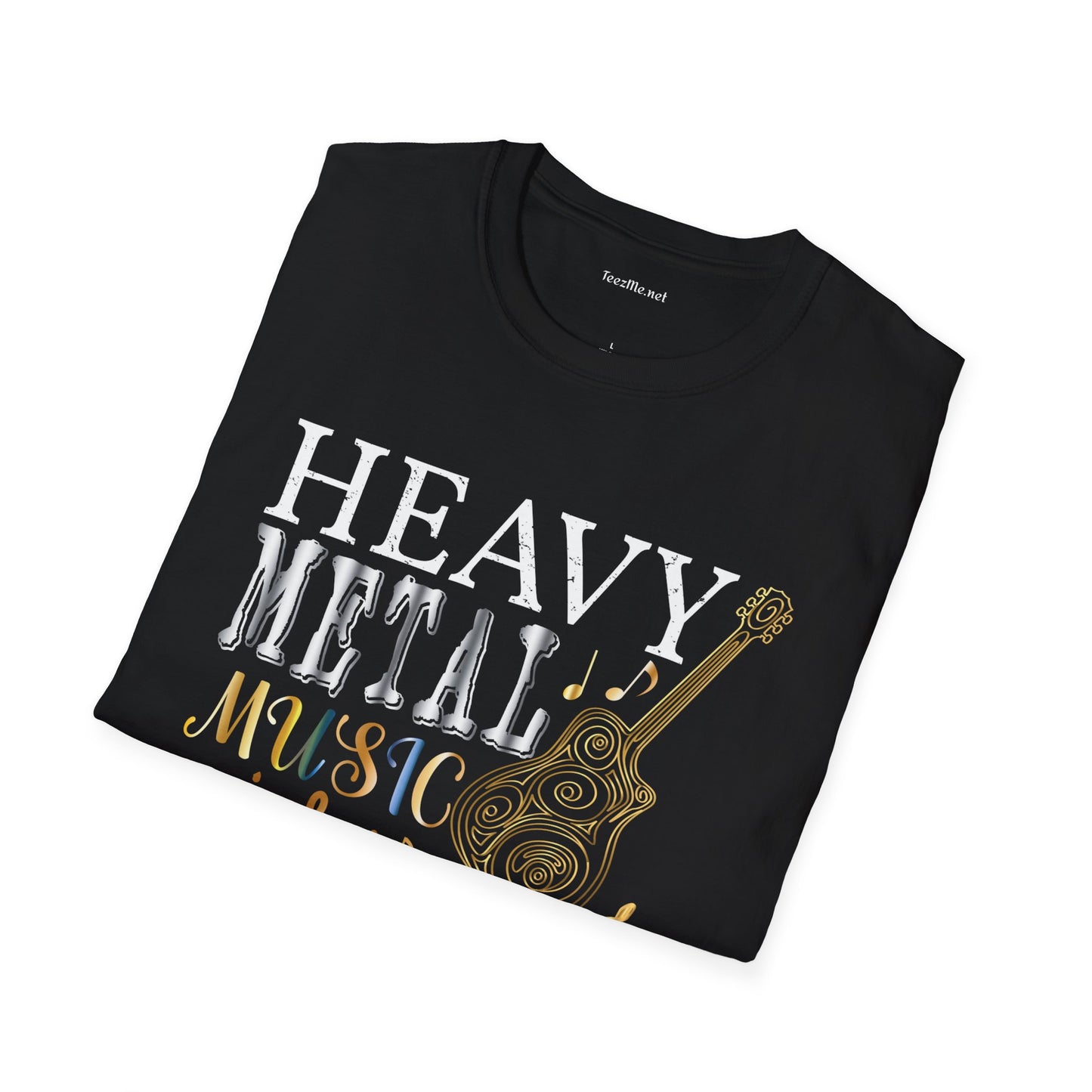 Heavy Metal Music is My Therapy Unisex SoftStyle T-Shirt 100% Cotton Graphic Music