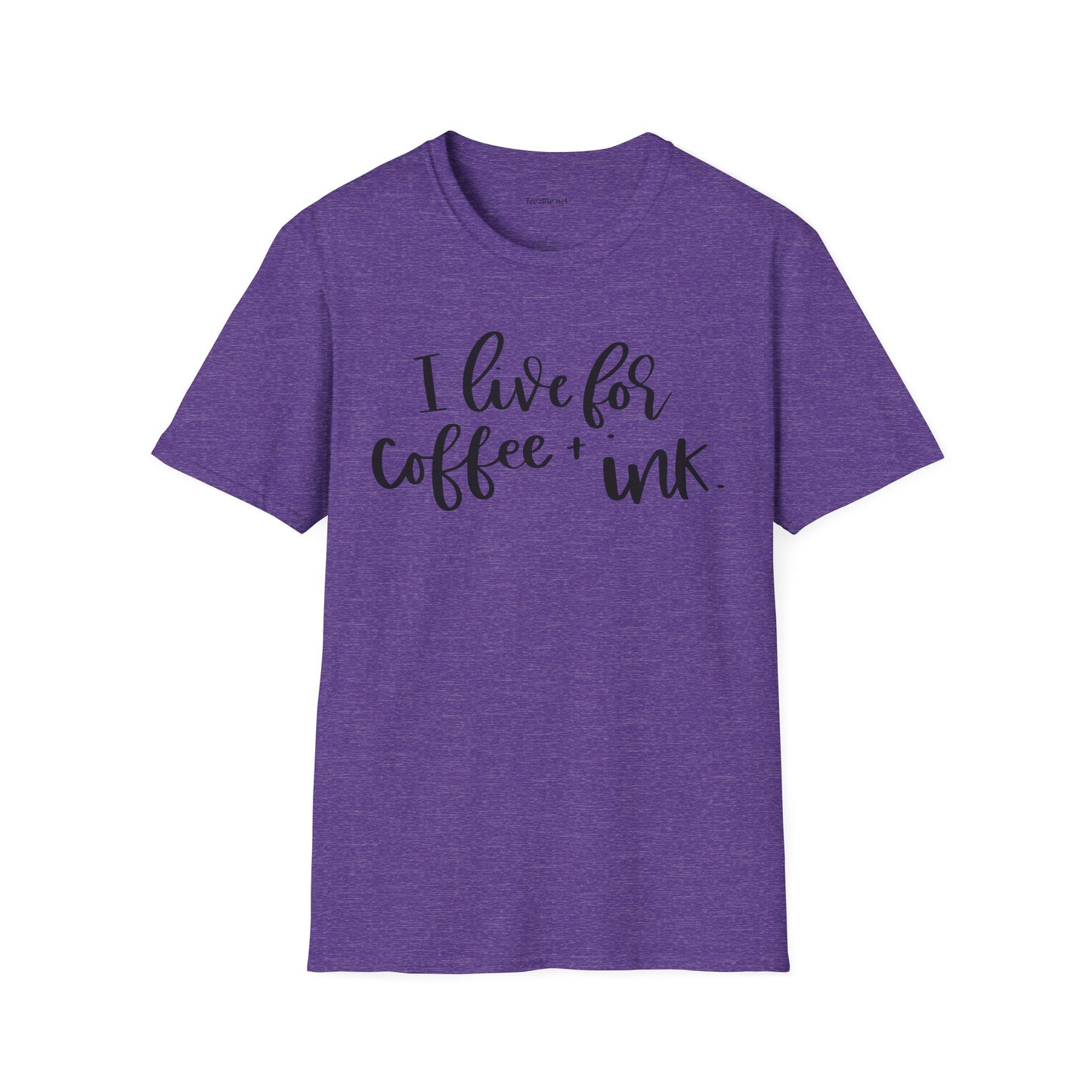 I Live for Coffee & Ink Unisex Soft Style T-Shirt 100% Cotton Graphic
