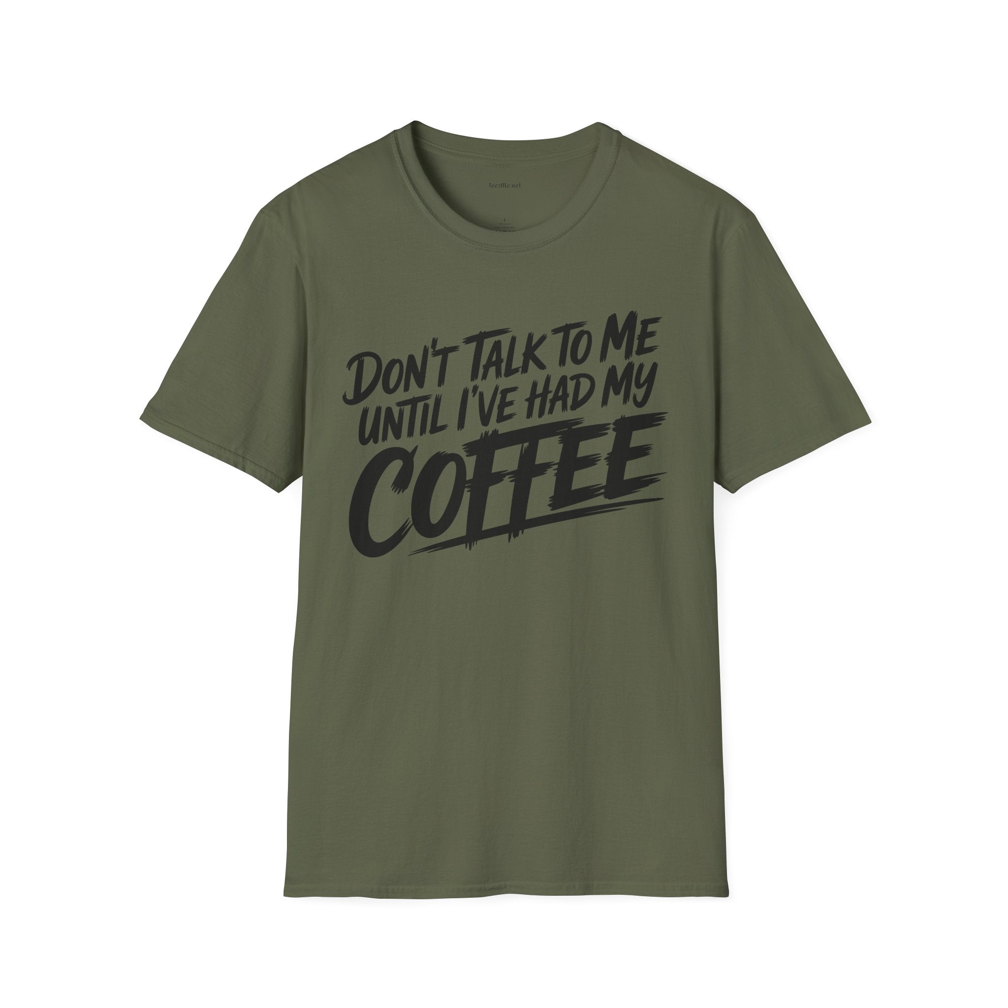 Coffee T‑Shirt — "Don't Talk to Me Until I've Had My Coffee" Graphic Tee