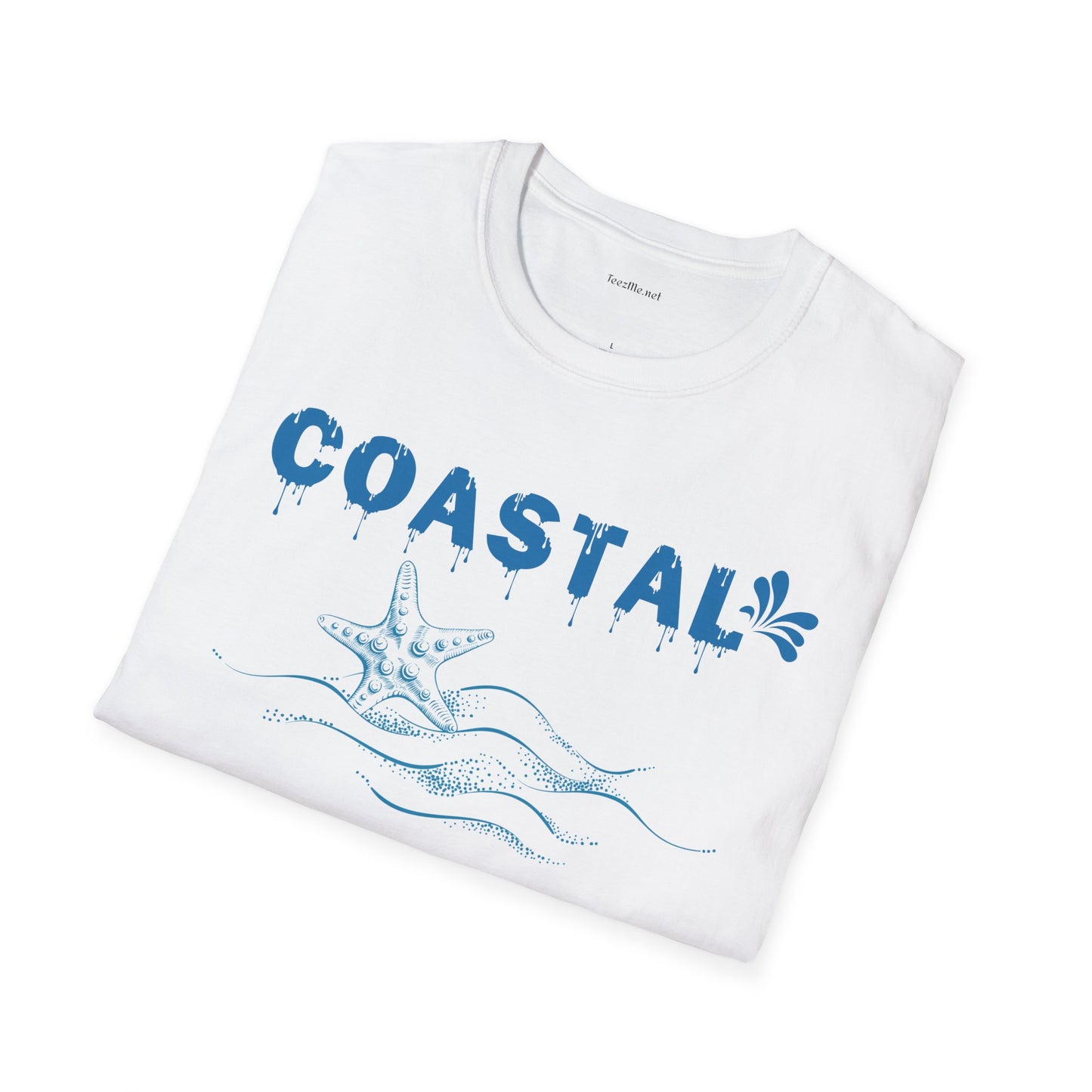 Coastal Unisex Softstyle T-Shirt 100% Cotton Graphic