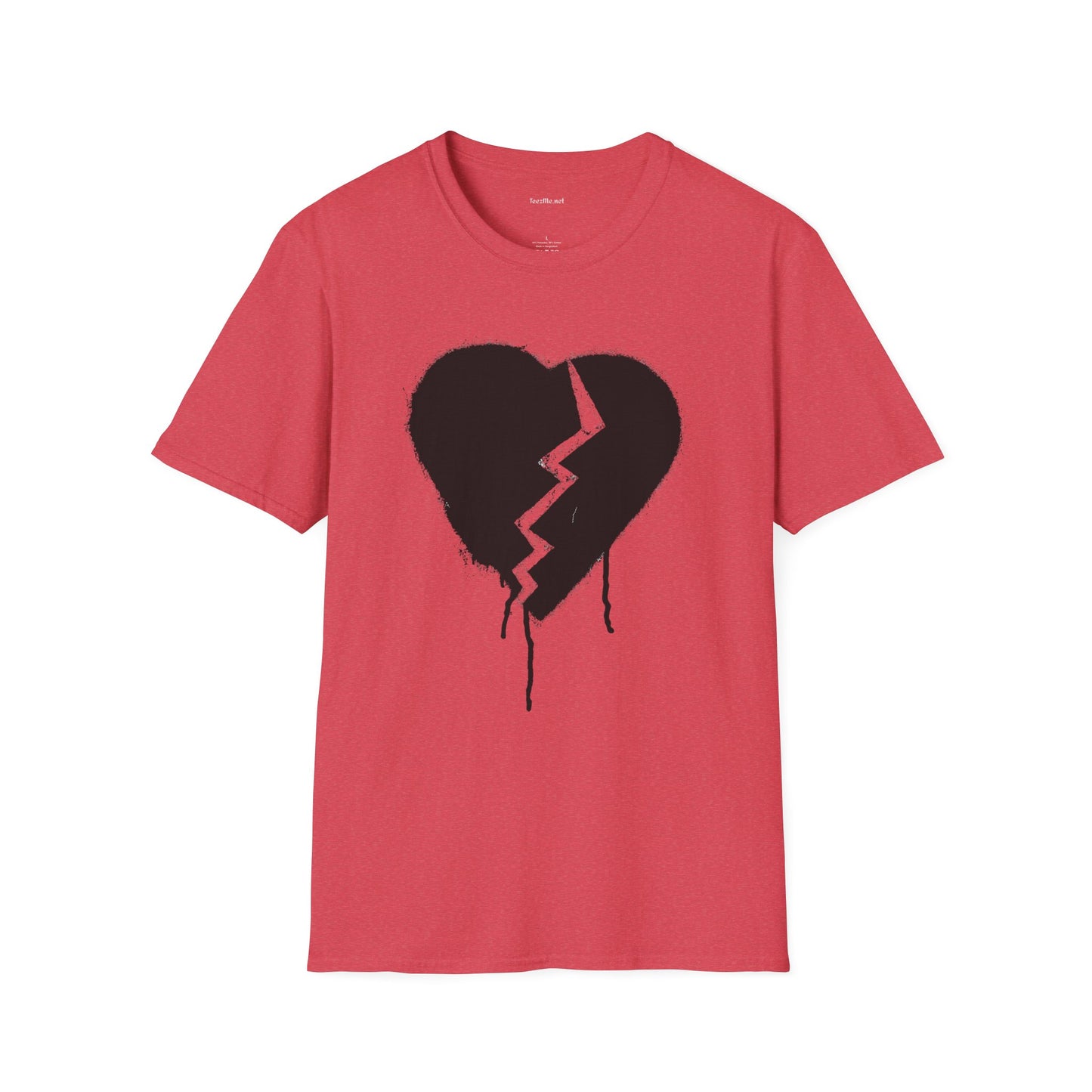 Broken Heart  - Unisex Softstyle T-Shirt 100% Cotton Graphic