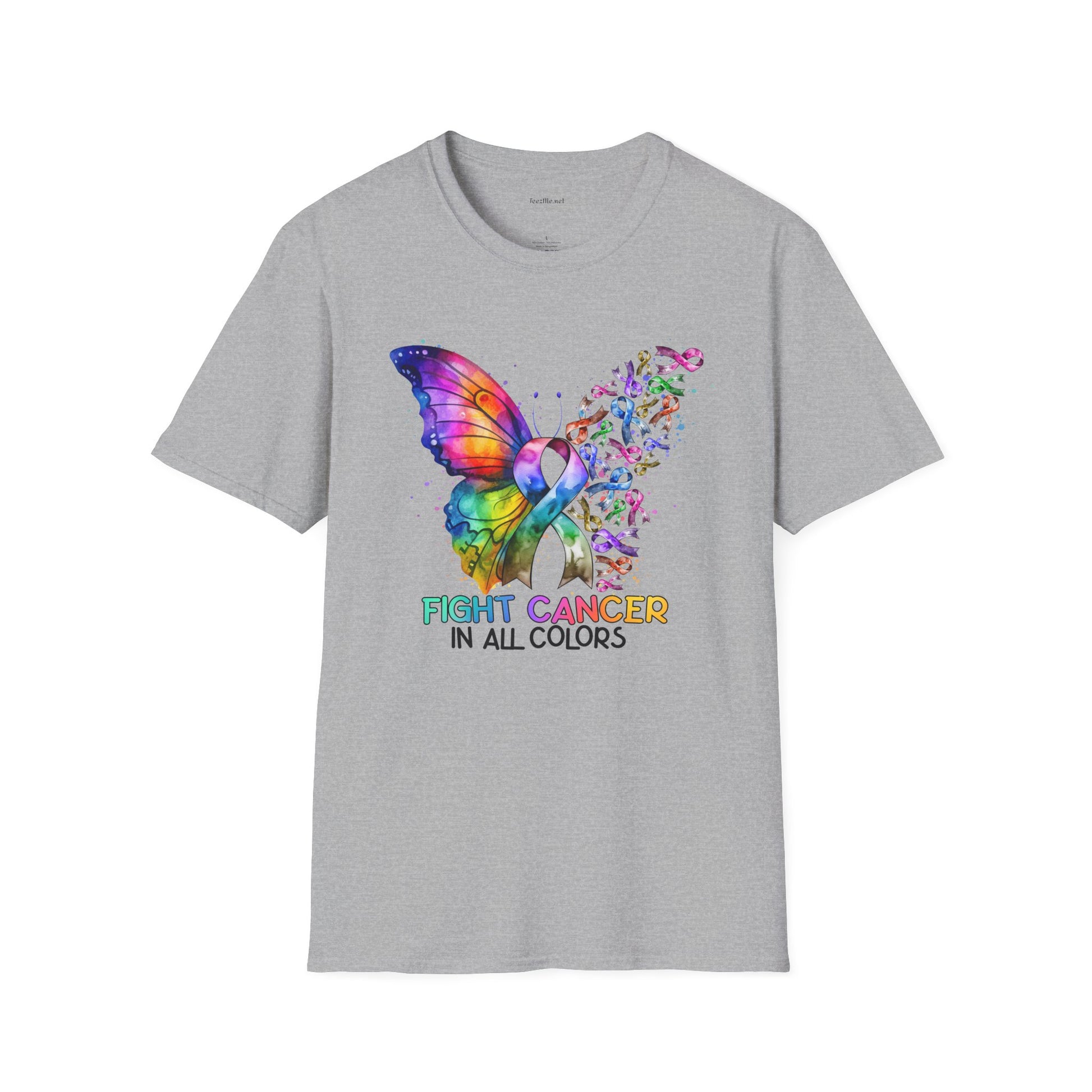 Fight Cancer  - Unisex Softstyle T-Shirt 100% Cotton Graphic