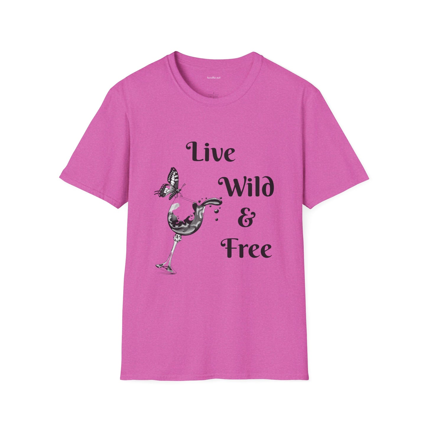 Live Wild & Free -  Unisex Softstyle T-Shirt 100% Cotton Graphic