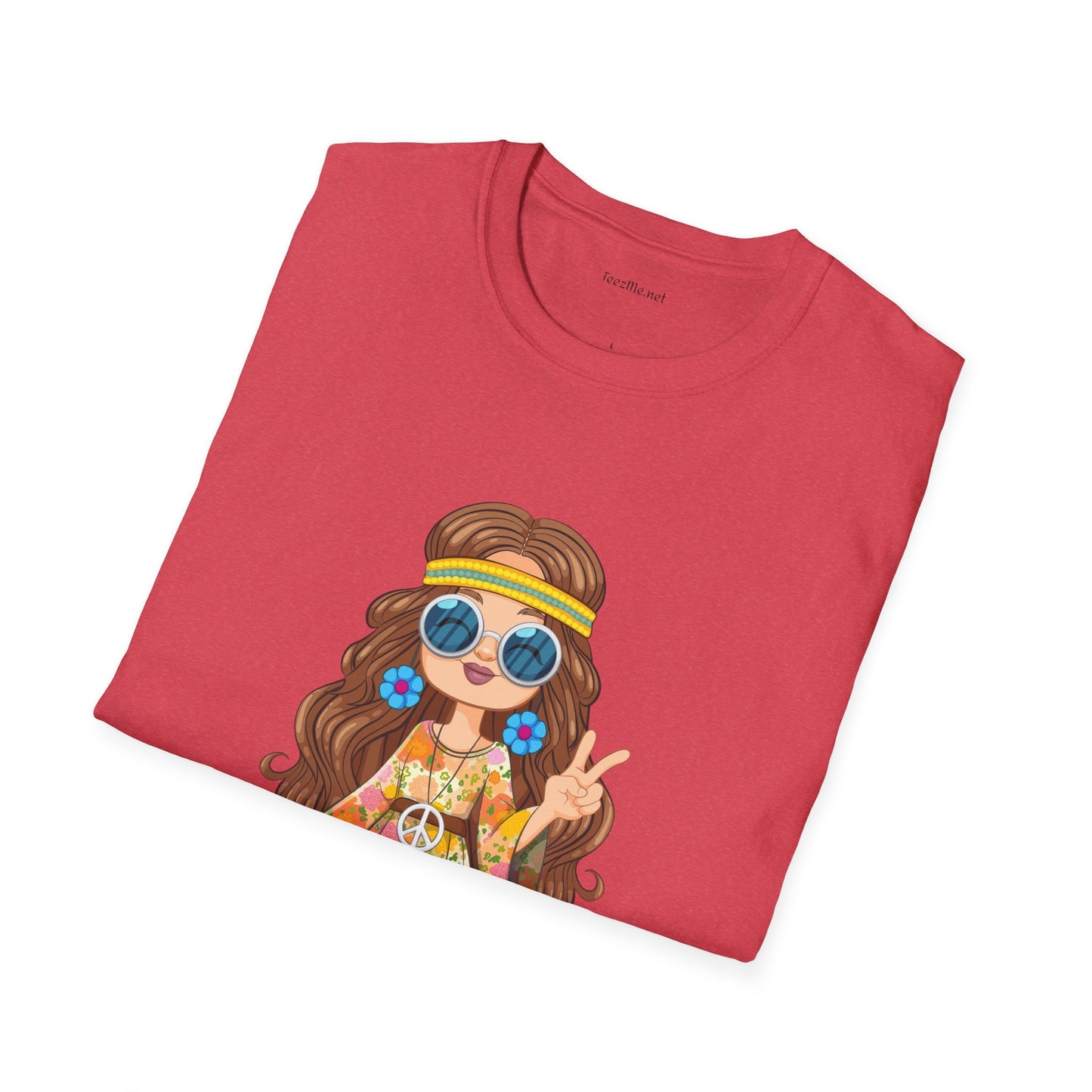 Hippie Girl - Unisex Ultra Cotton Tee 100% Cotton Graphic