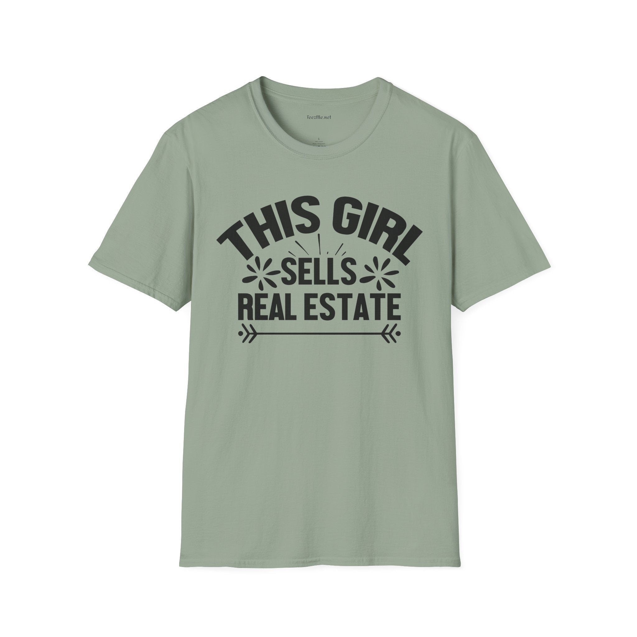 This Girl Sells Real Estate Unisex Soft Style T-Shirt 100% Cotton Graphic