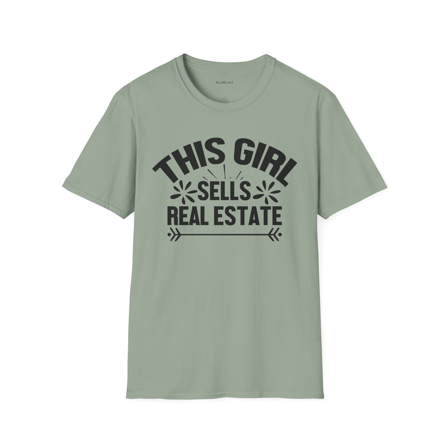 This Girl Sells Real Estate Unisex Soft Style T-Shirt 100% Cotton Graphic