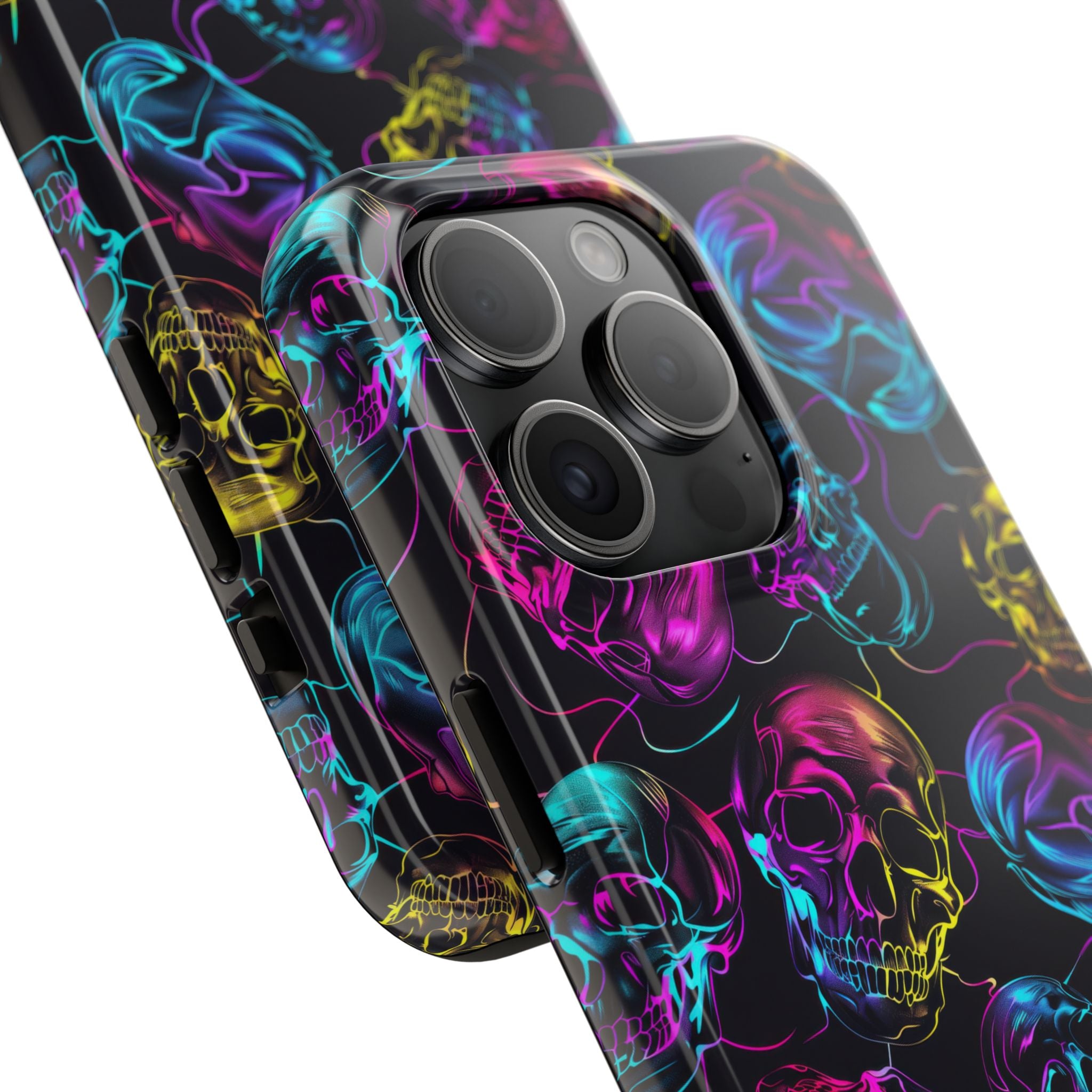 Neon Skull Cell Phone Case Tough Phone Cases