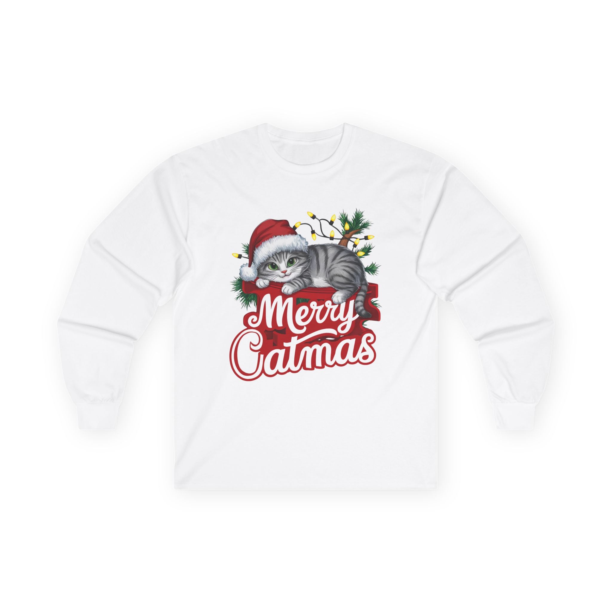 Merry Catmas 01 Unisex Ultra Cotton Long Sleeve Tee