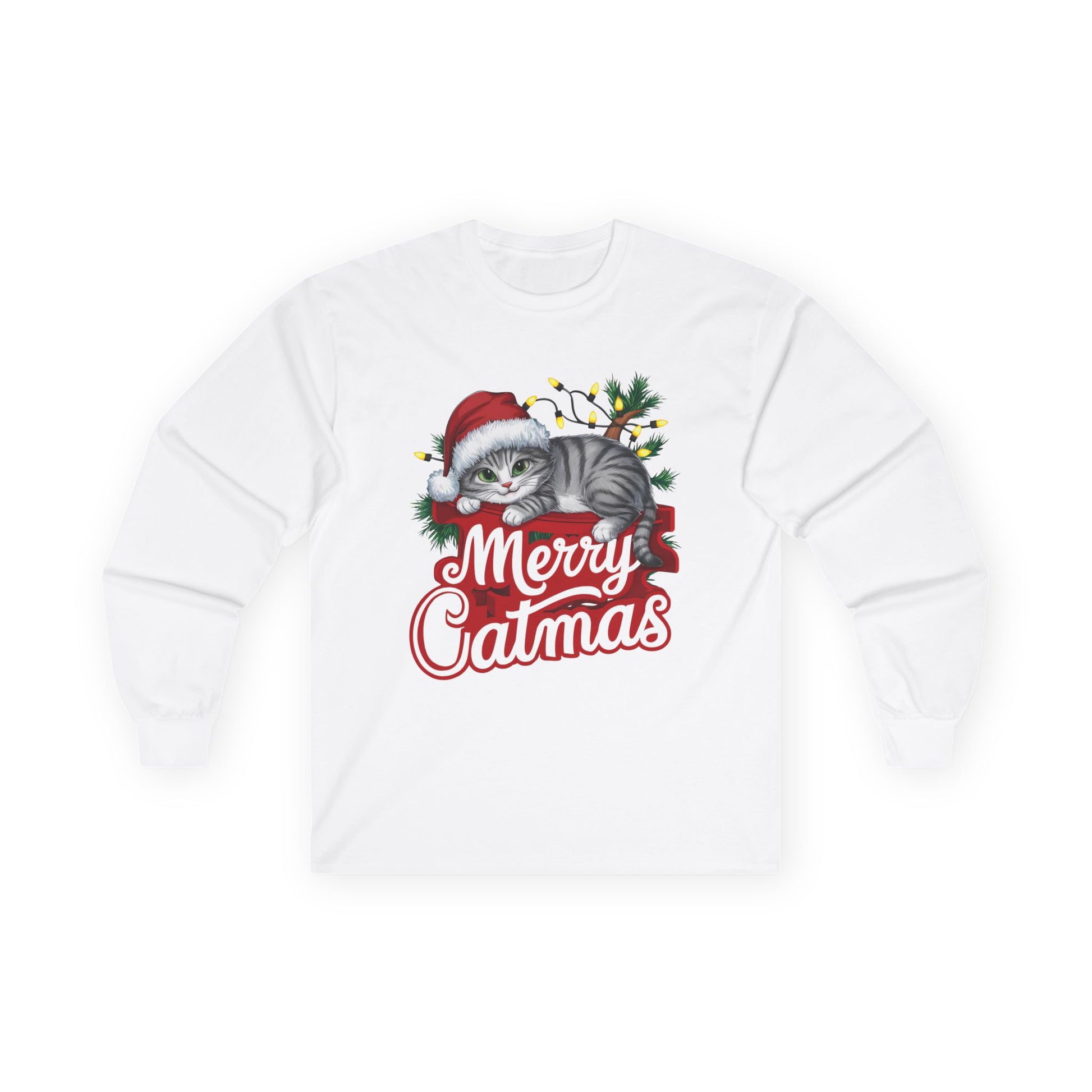 Merry Catmas 01 Unisex Ultra Cotton Long Sleeve Tee