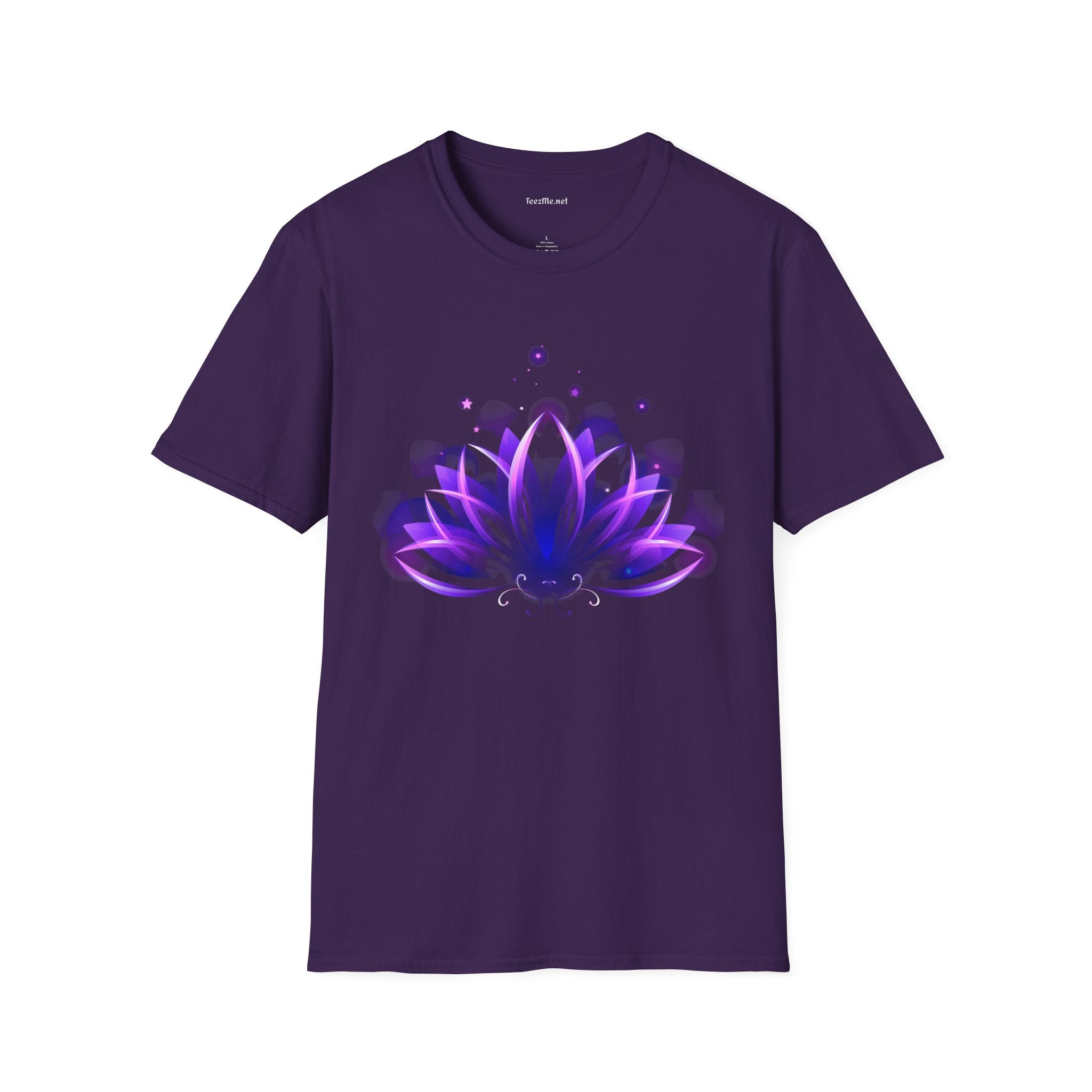 Abstract Lotus Unisex Soft Style T-Shirt 100% Cotton Graphic