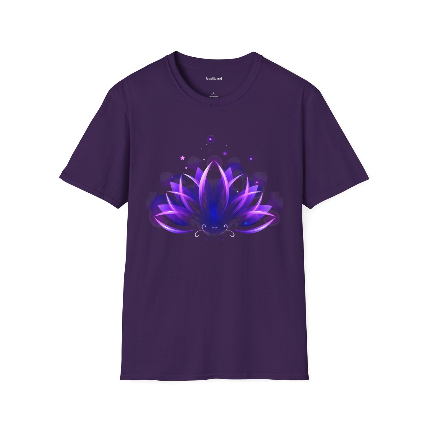 Abstract Lotus Unisex Soft Style T-Shirt 100% Cotton Graphic