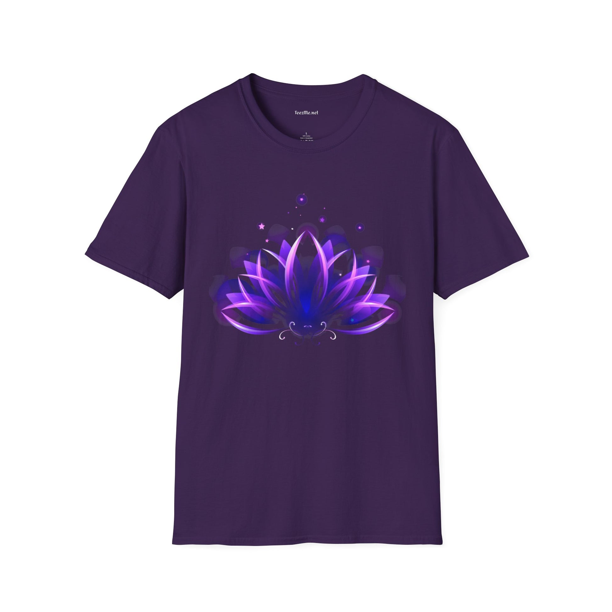 Abstract Lotus Unisex Soft Style T-Shirt 100% Cotton Graphic