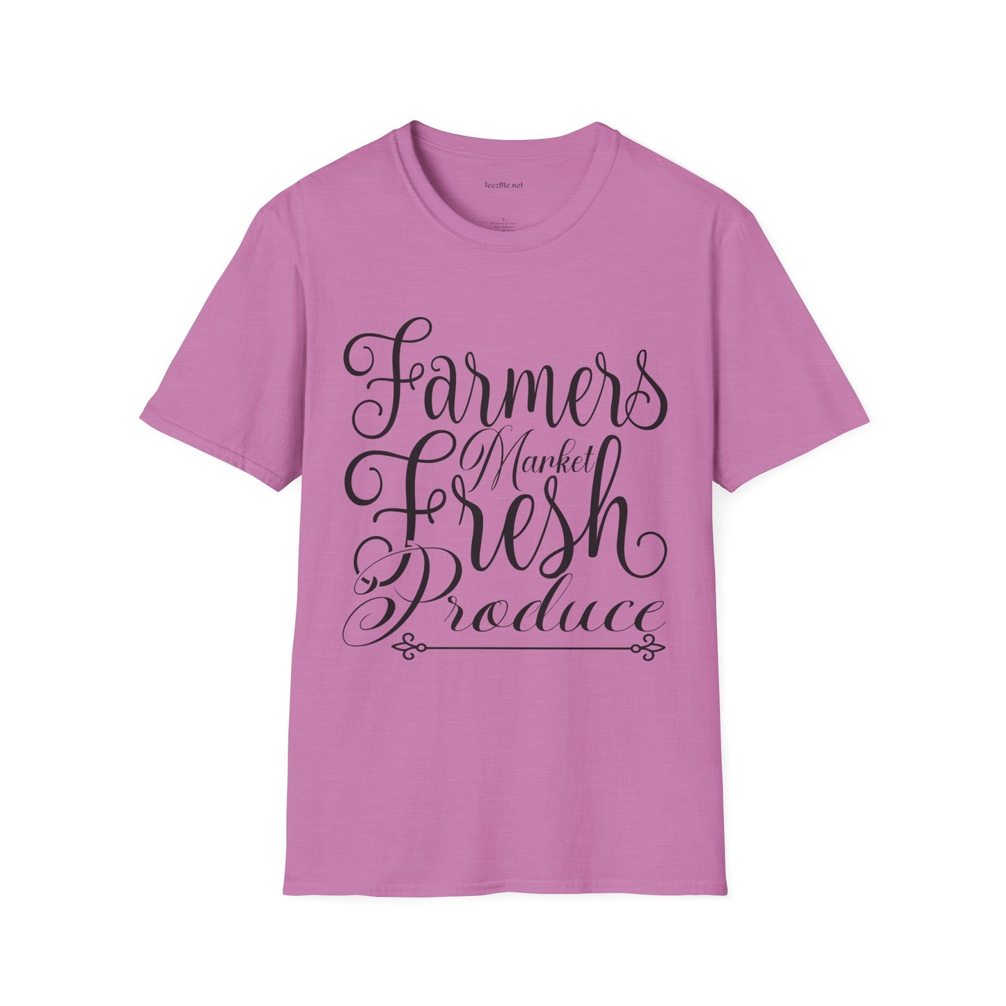 Farmers Market Fresh Produce Unisex Soft Style T-Shirt 100% Cotton Graphic