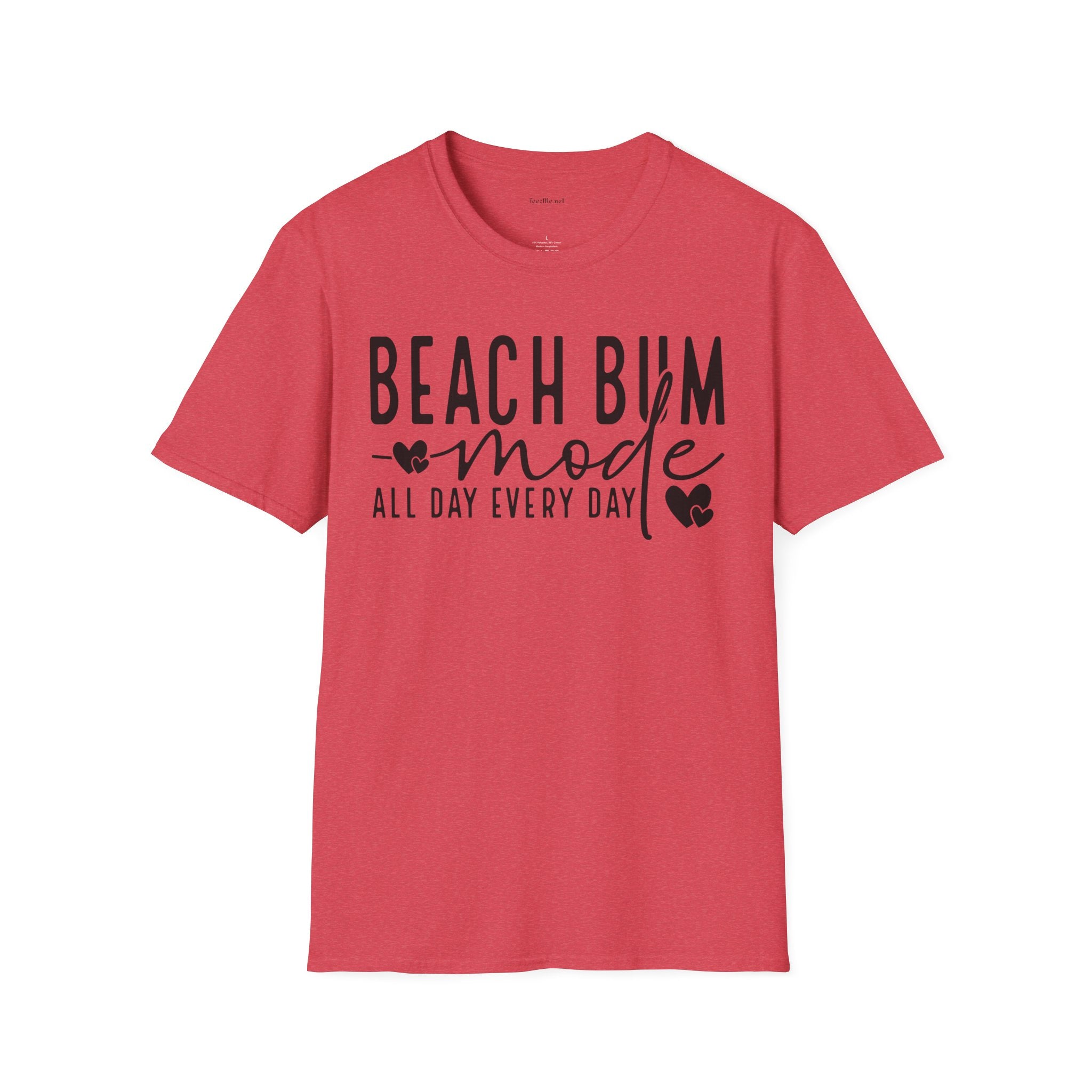 Beach Bum - Unisex Softstyle T-Shirt 100% Cotton Graphic